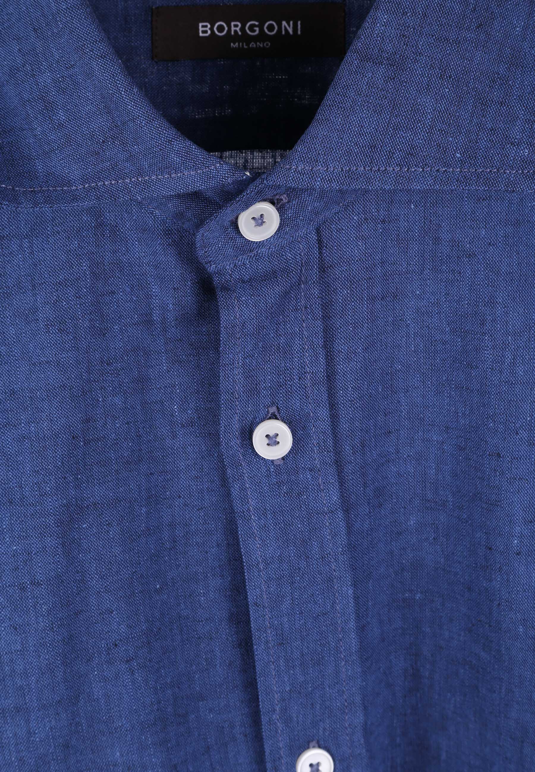 Camicie Blu Chiaro Borgoni Milano