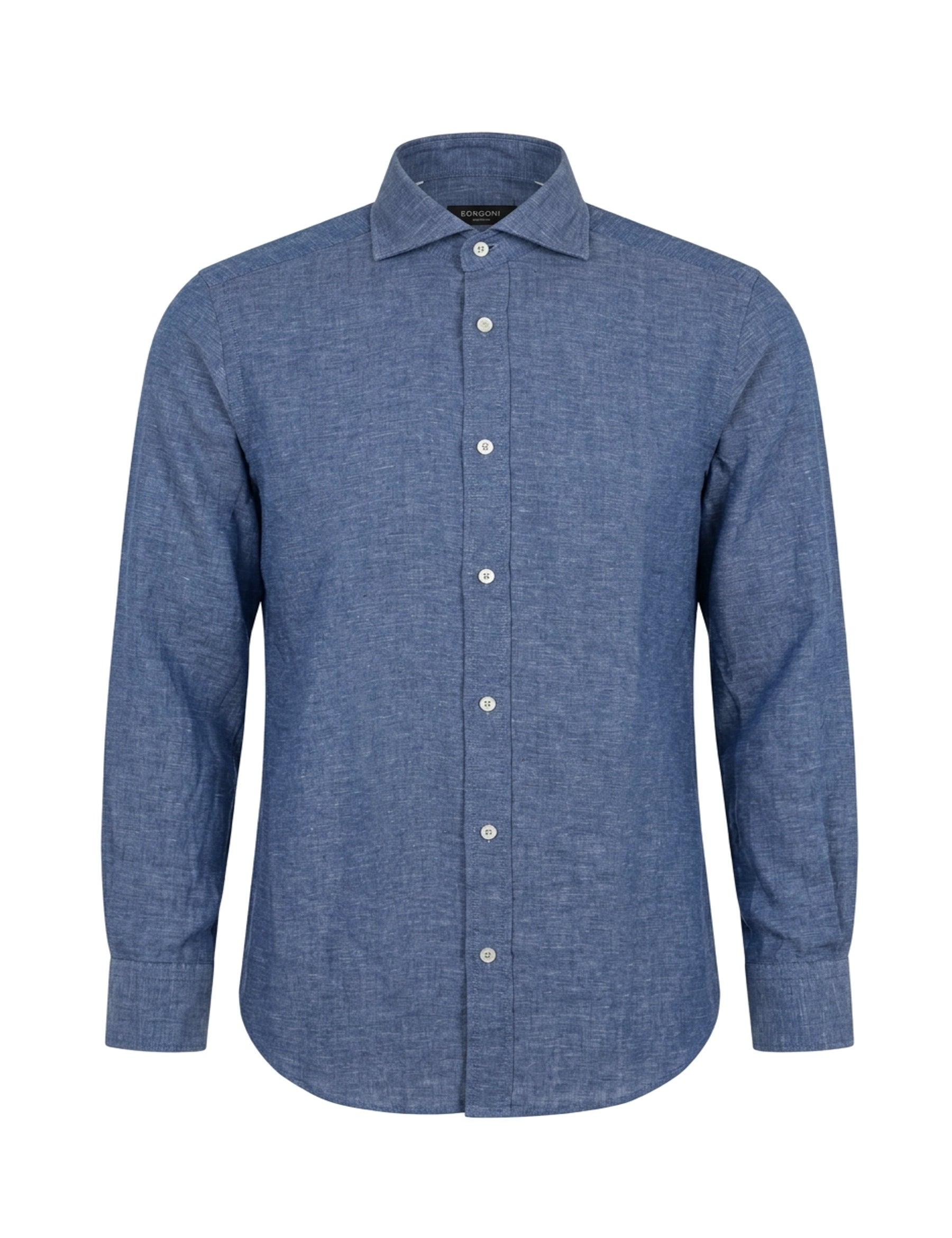 Camicie Blu Scuro Borgoni Milano