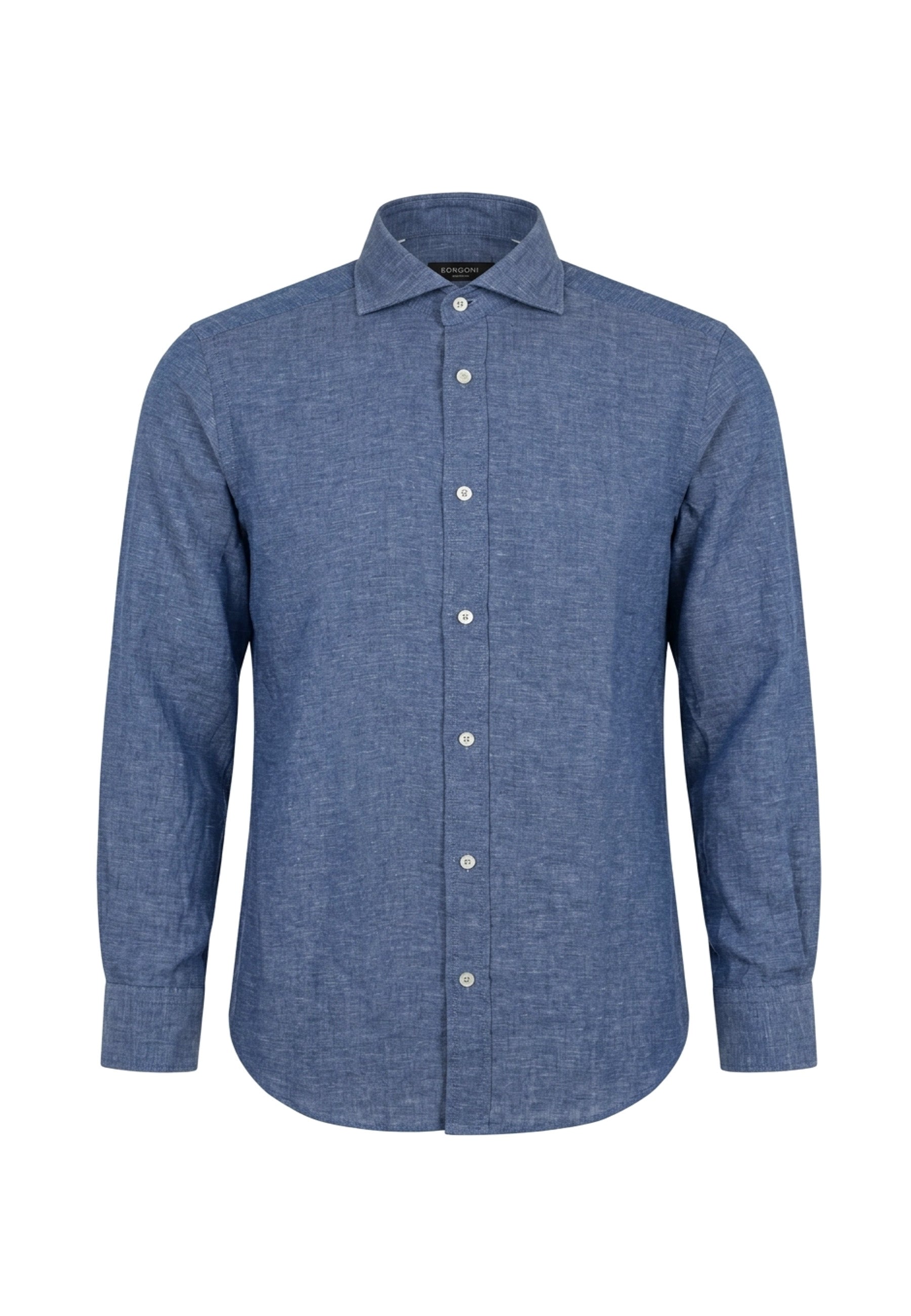Camicie Blu Scuro Borgoni Milano