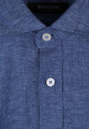 Camicie Blu Scuro Borgoni Milano