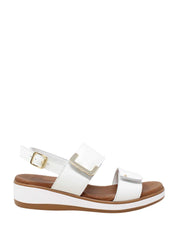 Sandali zeppa Bianco Susimoda