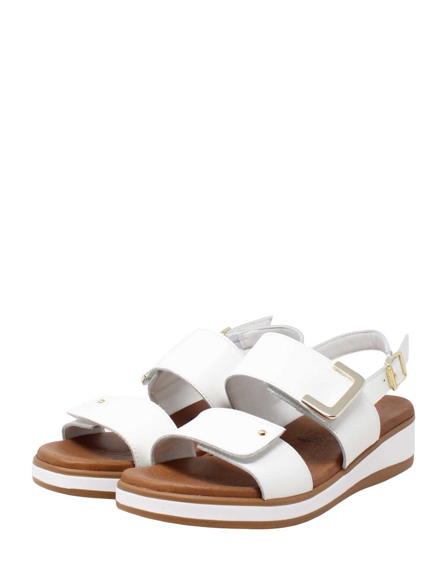 Sandali zeppa Bianco Susimoda