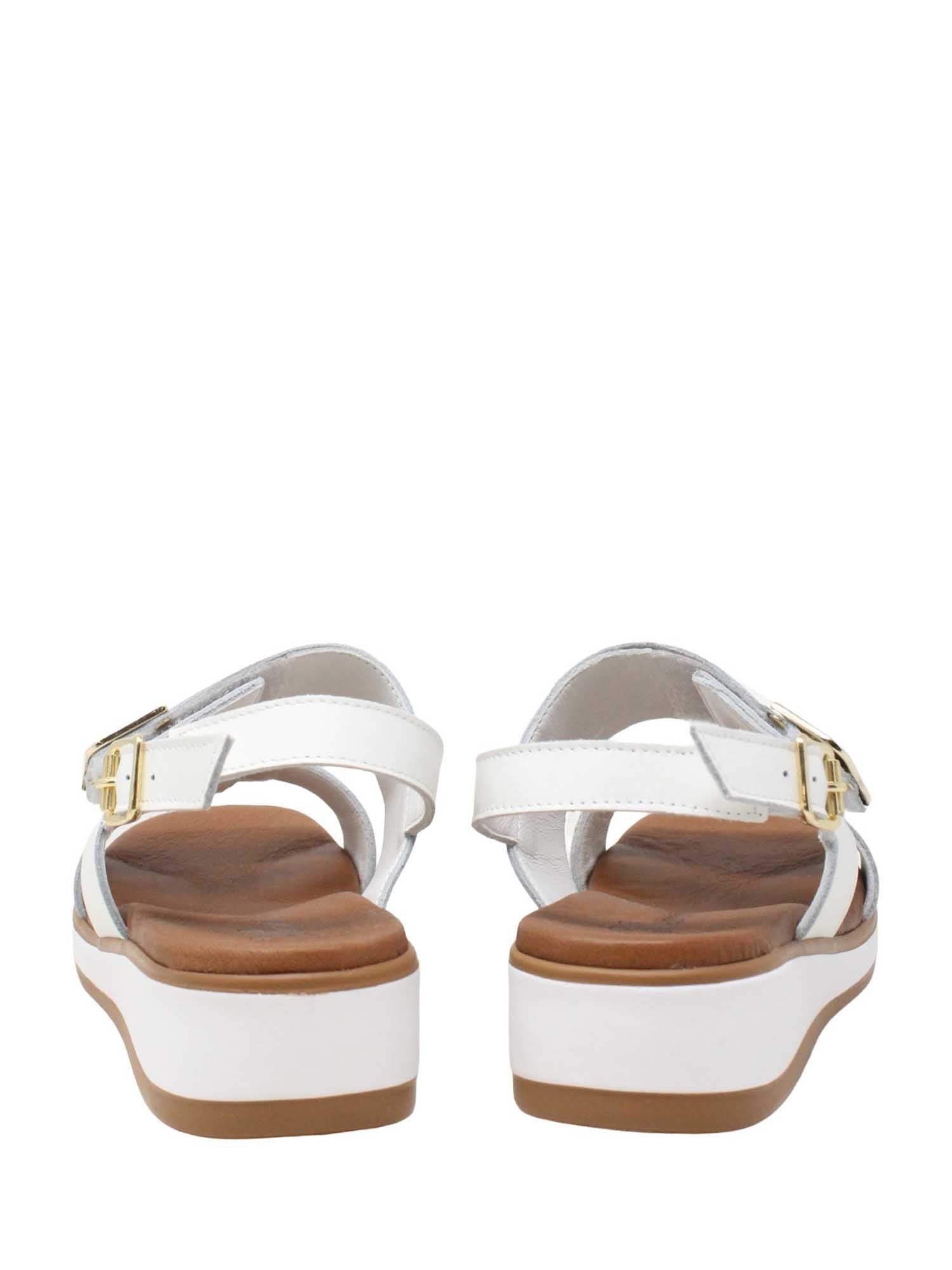 Sandali zeppa Bianco Susimoda