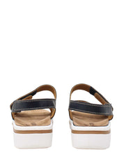 Sandali zeppa Blu Susimoda
