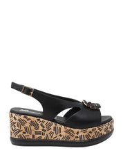 Sandali zeppa Nero Susimoda