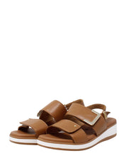 Sandali zeppa Marrone Susimoda