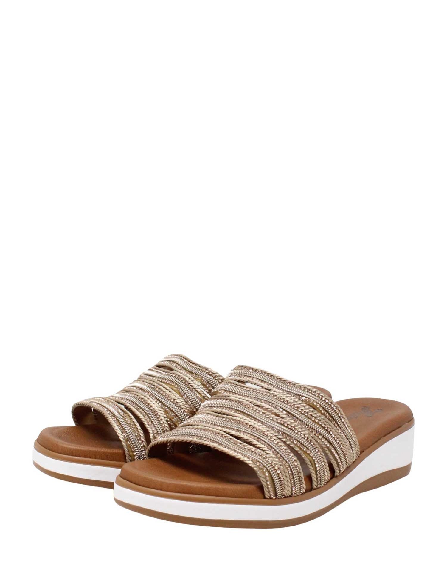 Sandali zeppa Marrone Susimoda