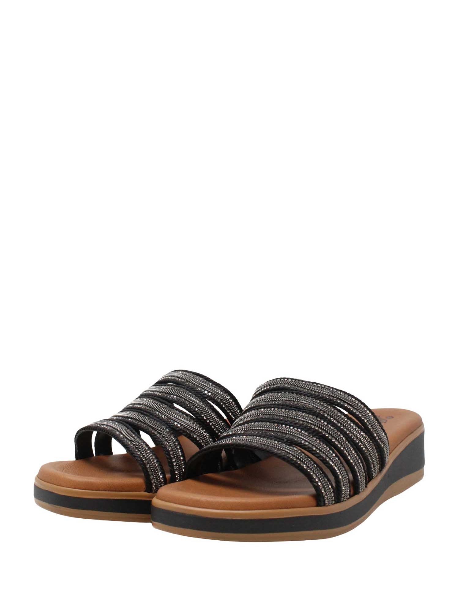 Sandali zeppa Nero Susimoda