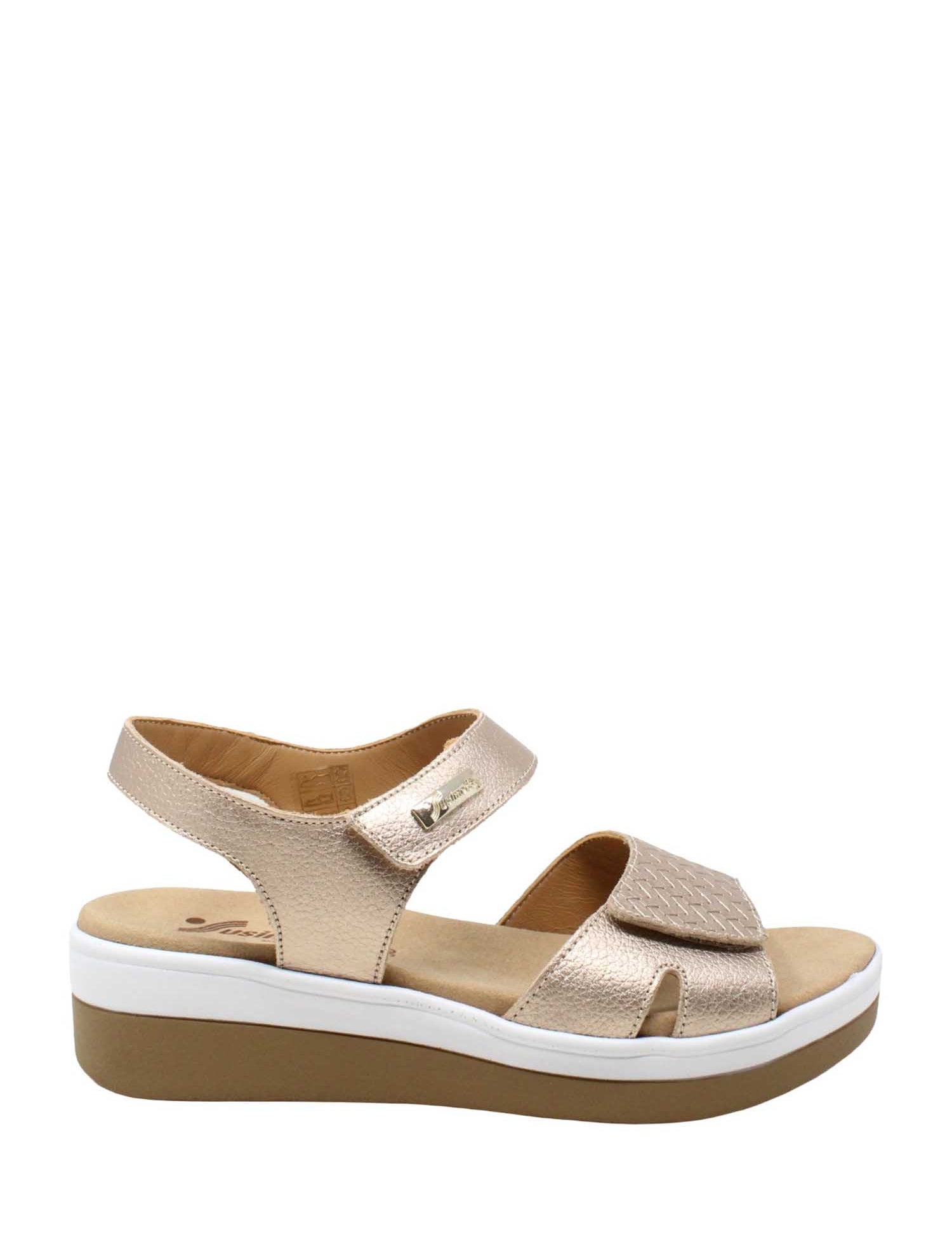 Sandali zeppa Dorato Susimoda