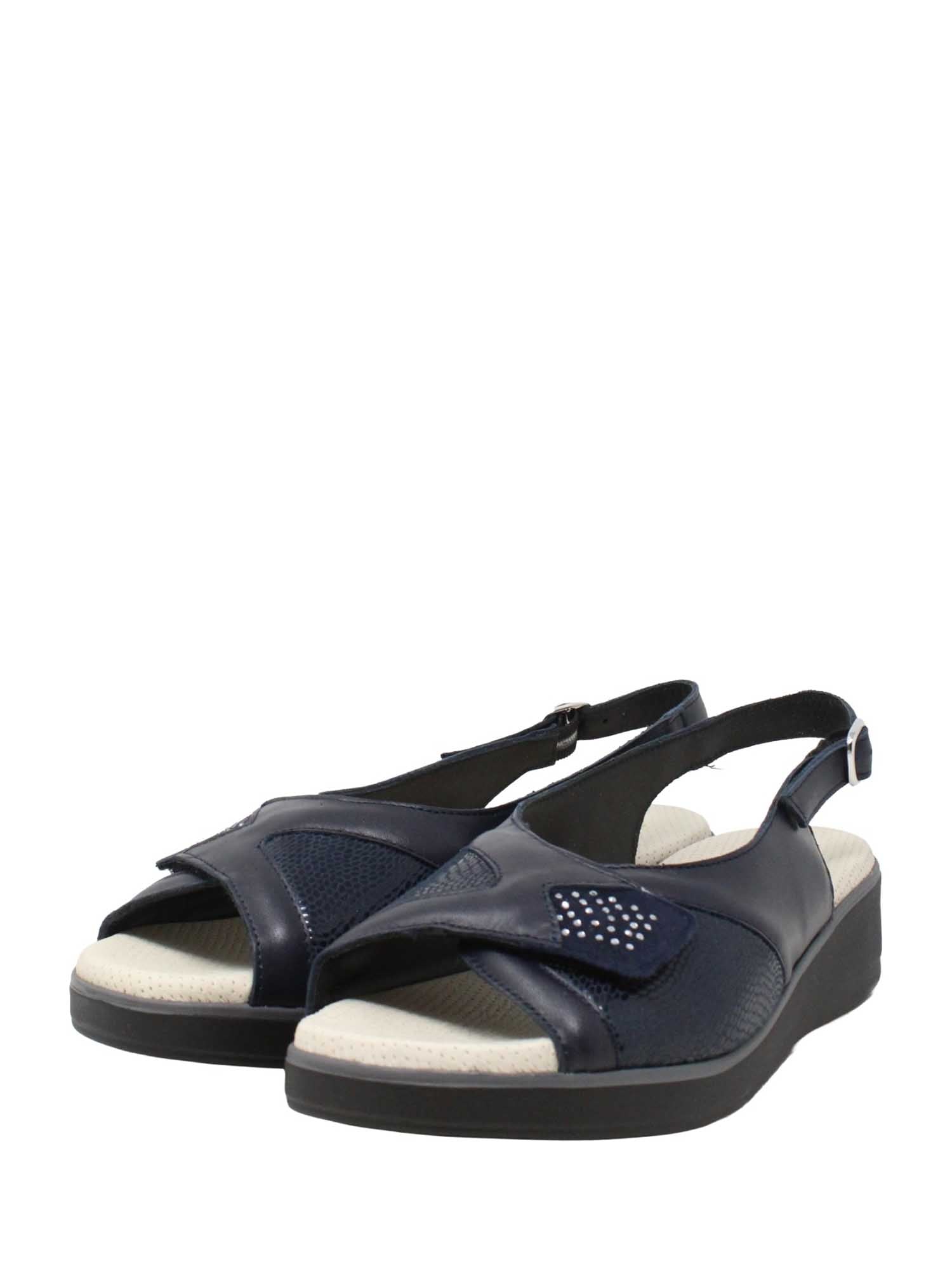 Sandali zeppa Blu Susimoda
