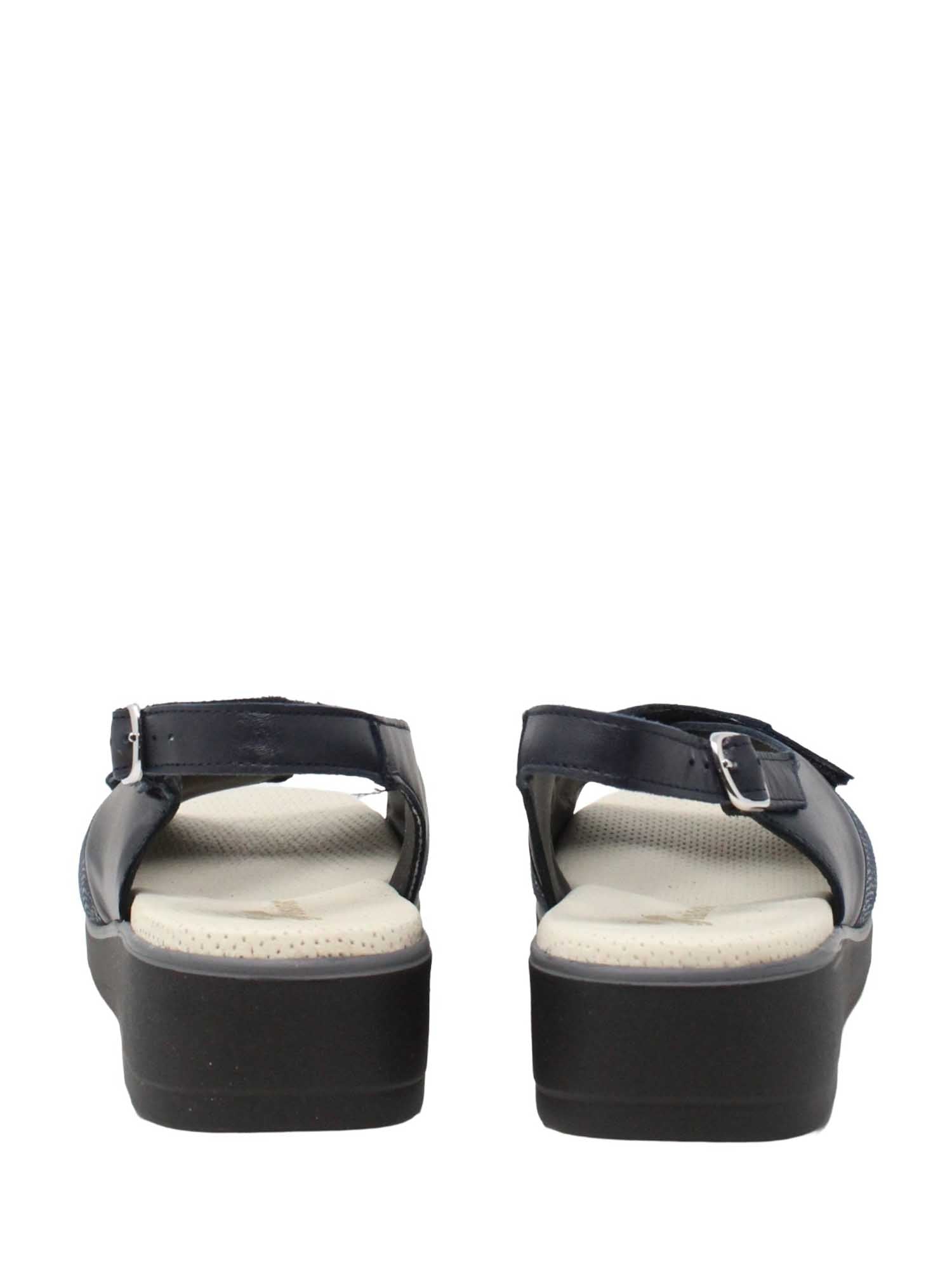 Sandali zeppa Blu Susimoda
