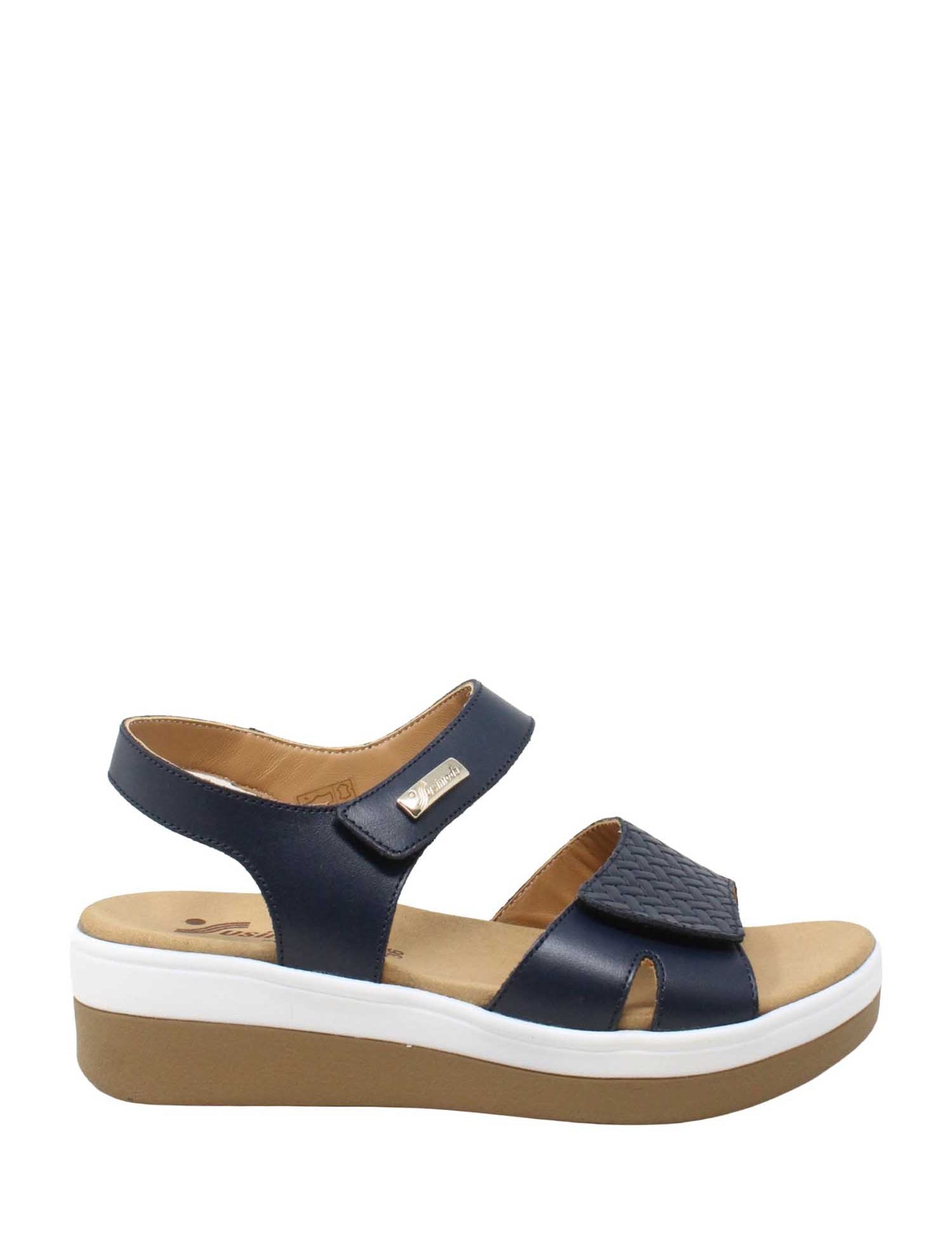 Sandali zeppa Blu Susimoda