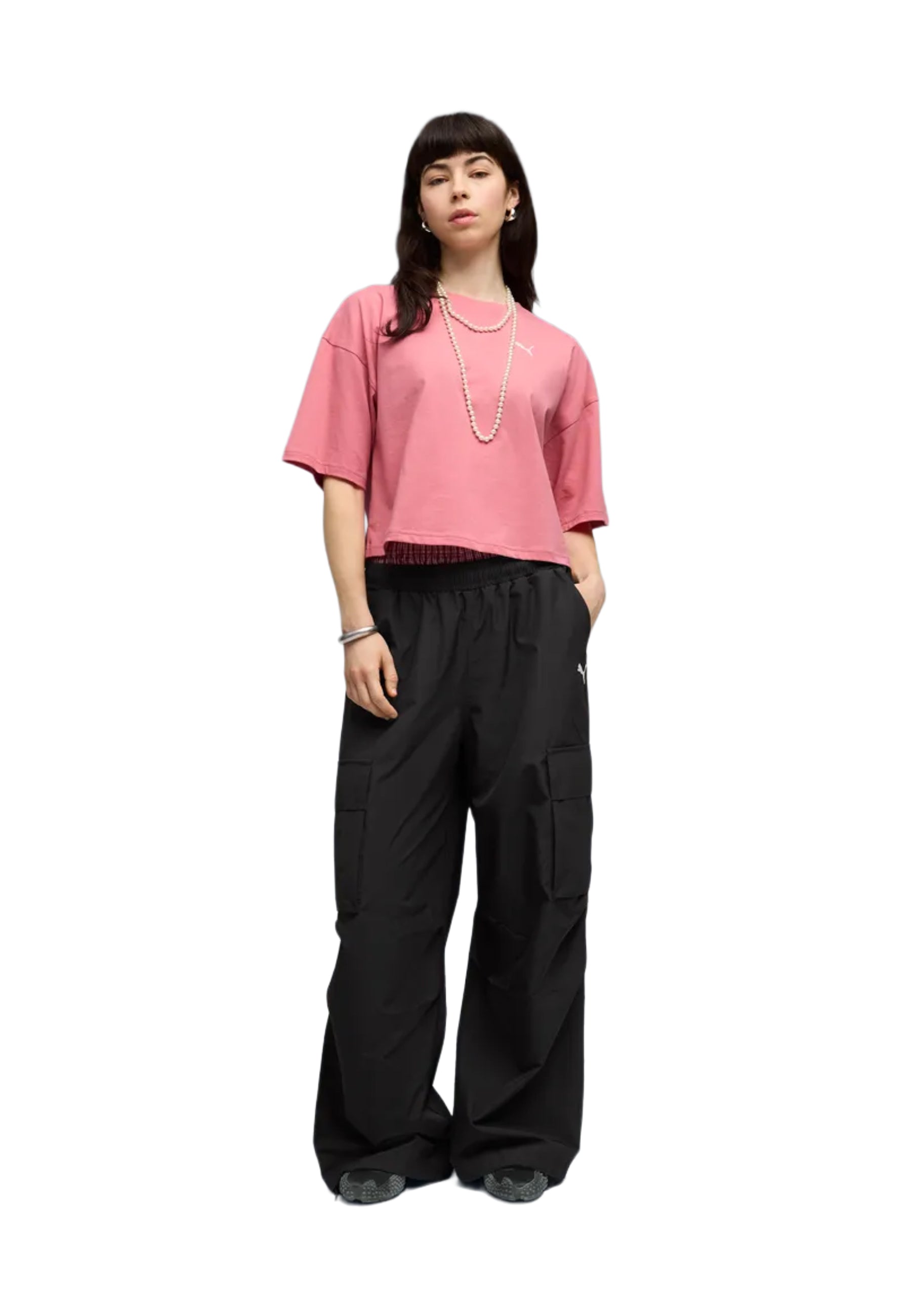 T-shirt Rosa Scuro Puma