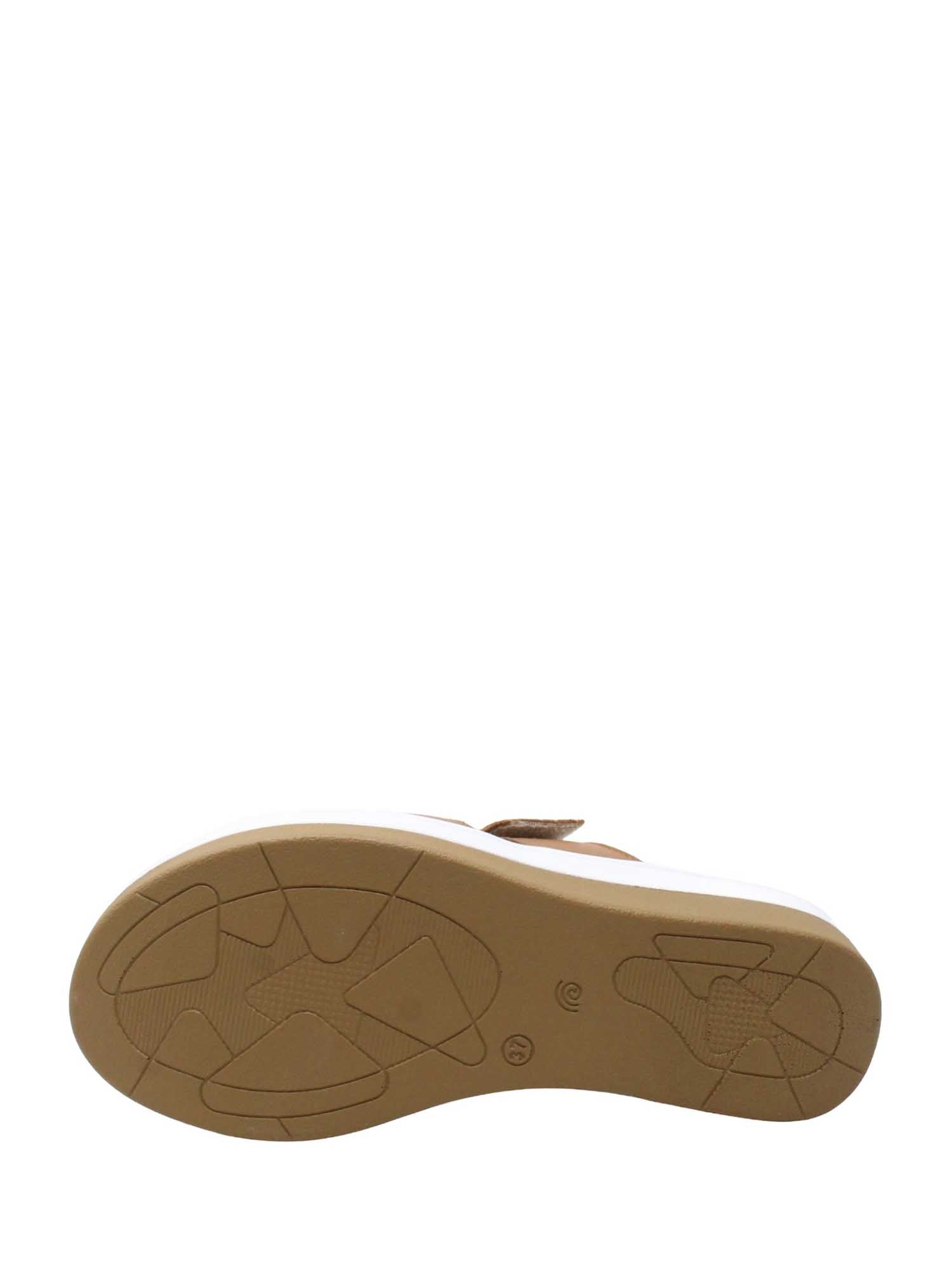 Sandali zeppa Marrone Susimoda