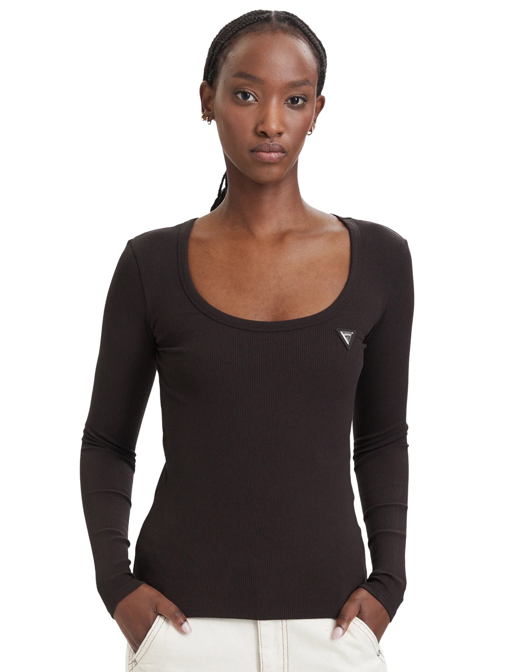T-shirt Marrone Guess