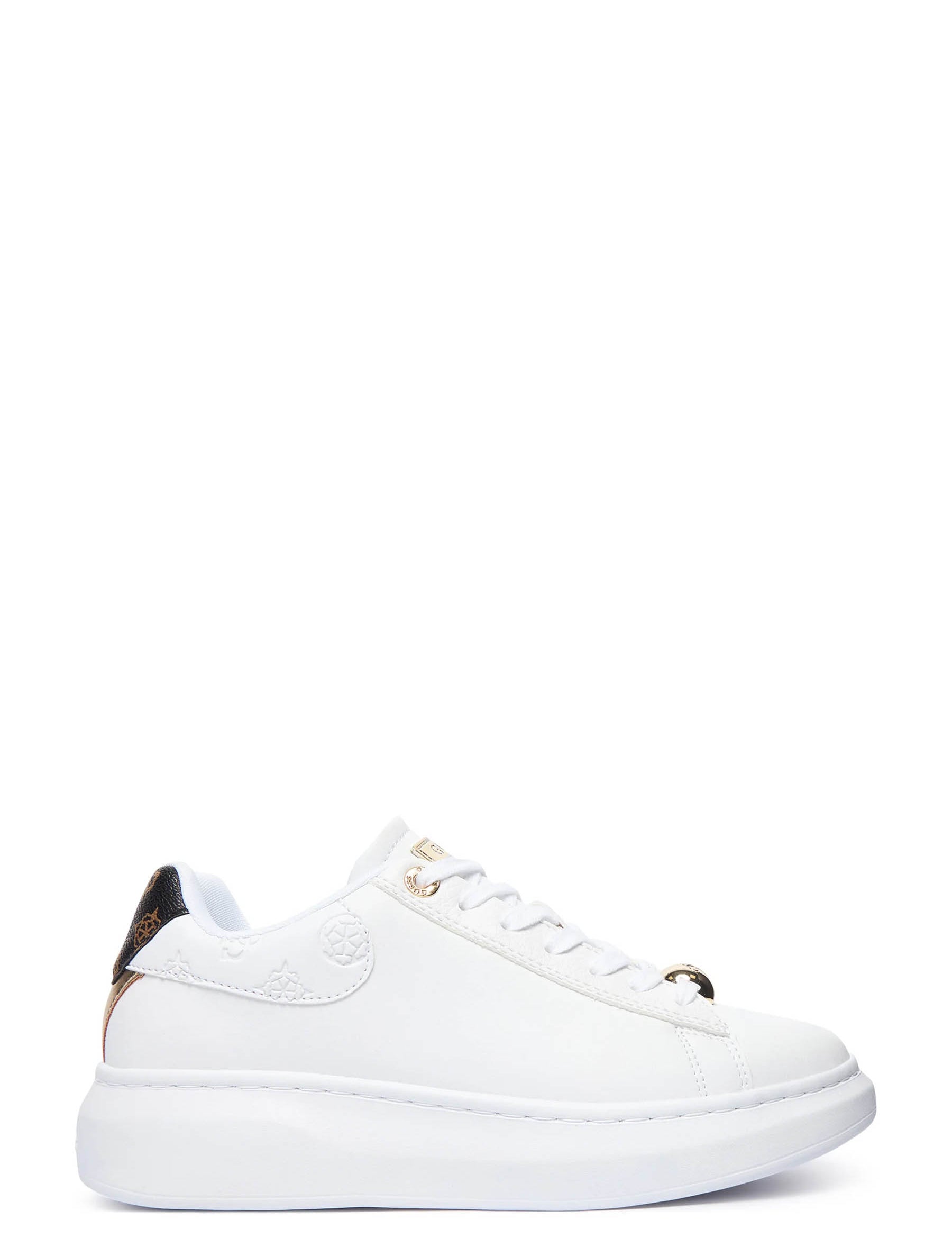 Sneakers Bianco Oro Guess