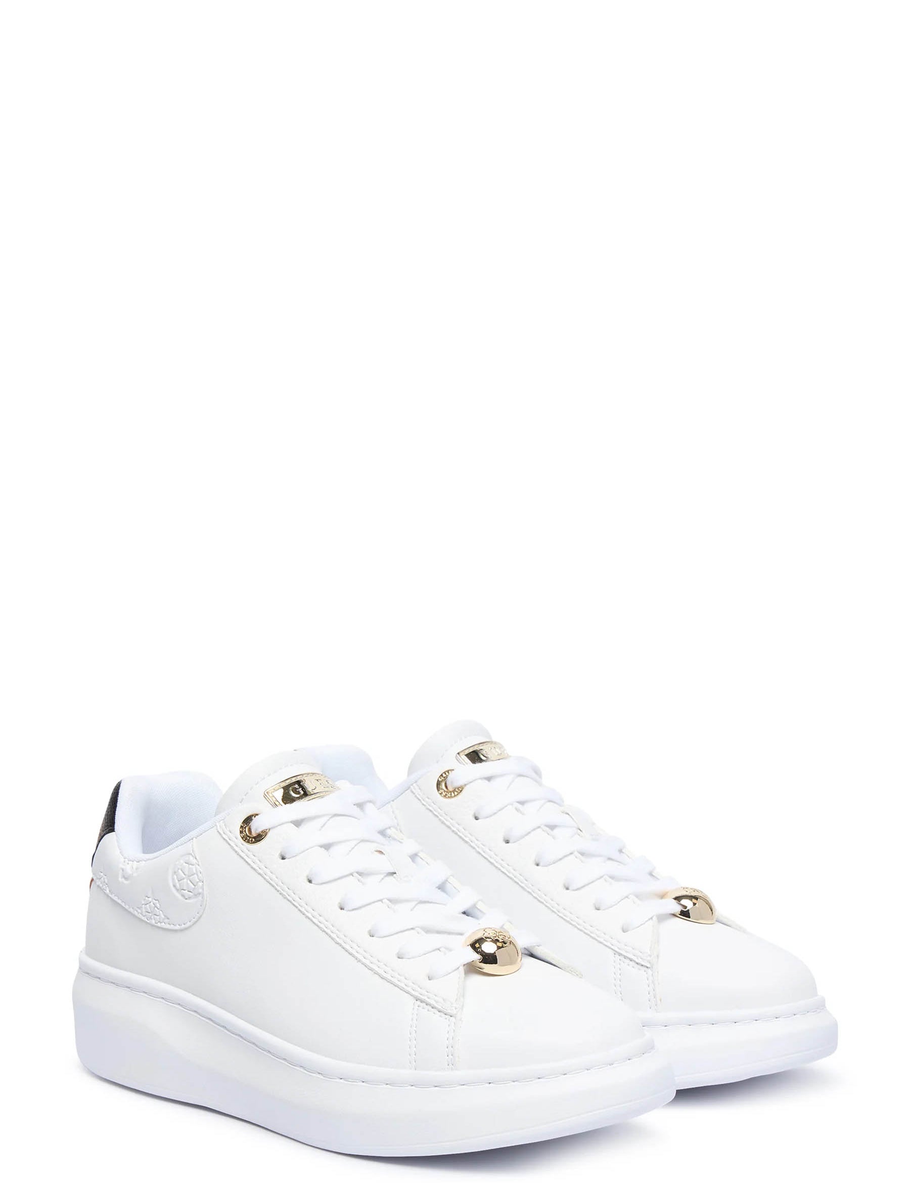Sneakers Bianco Oro Guess