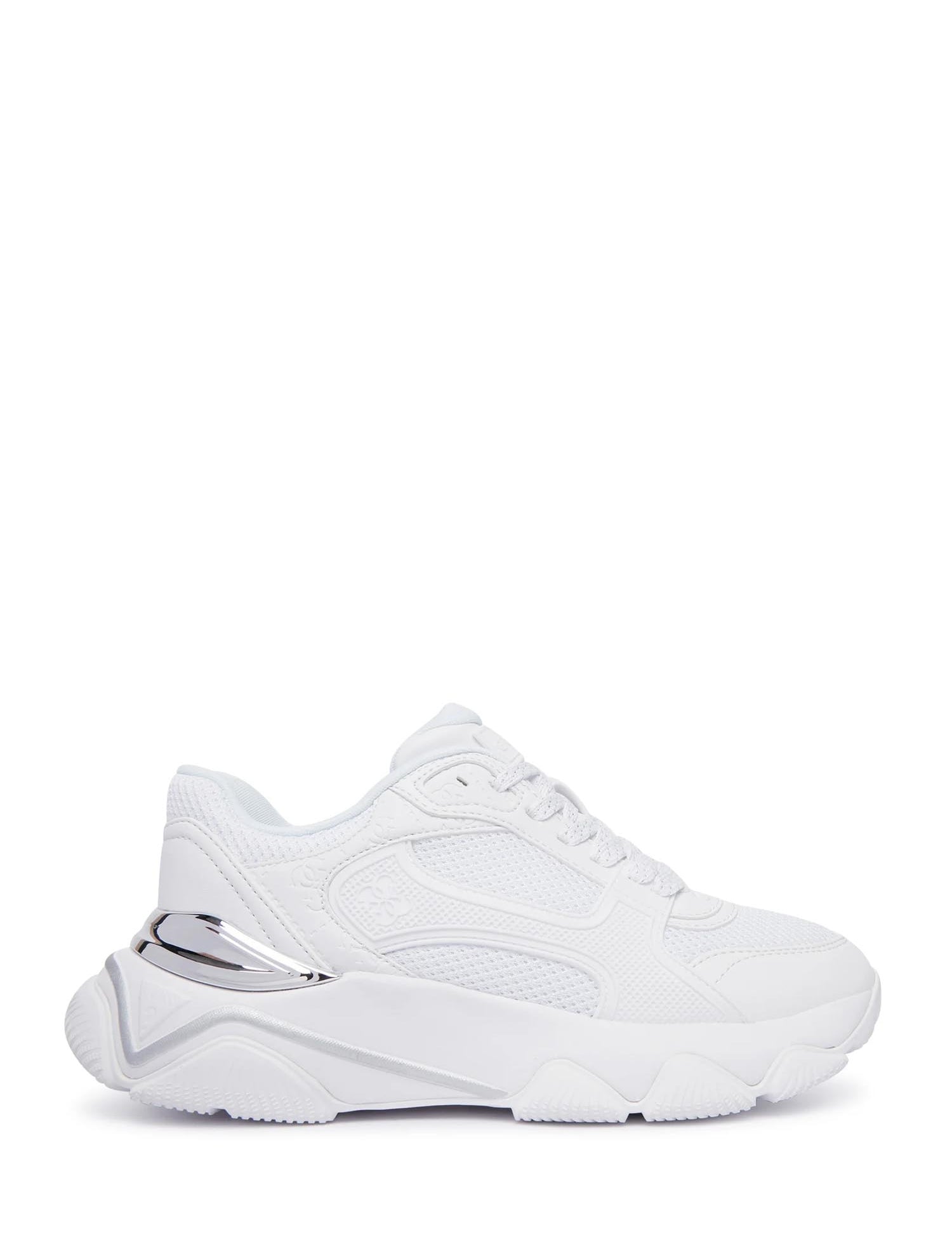 Sneakers Bianco Argento Guess