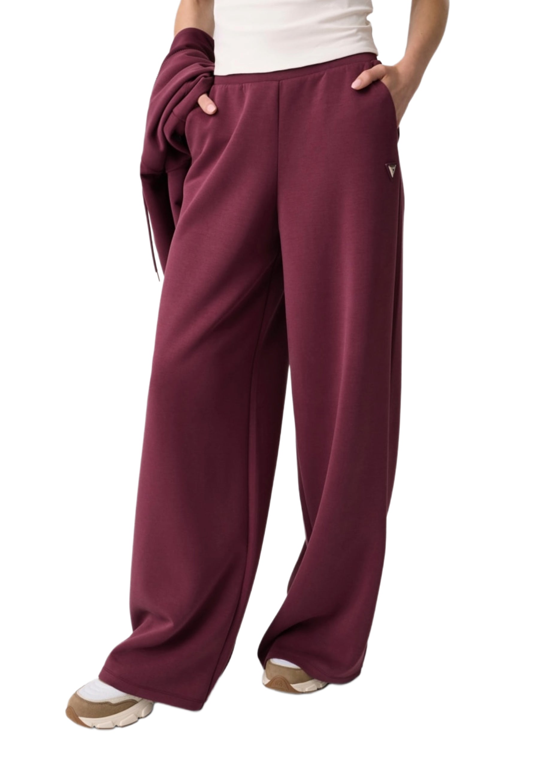 Pantaloni Bordeaux Guess