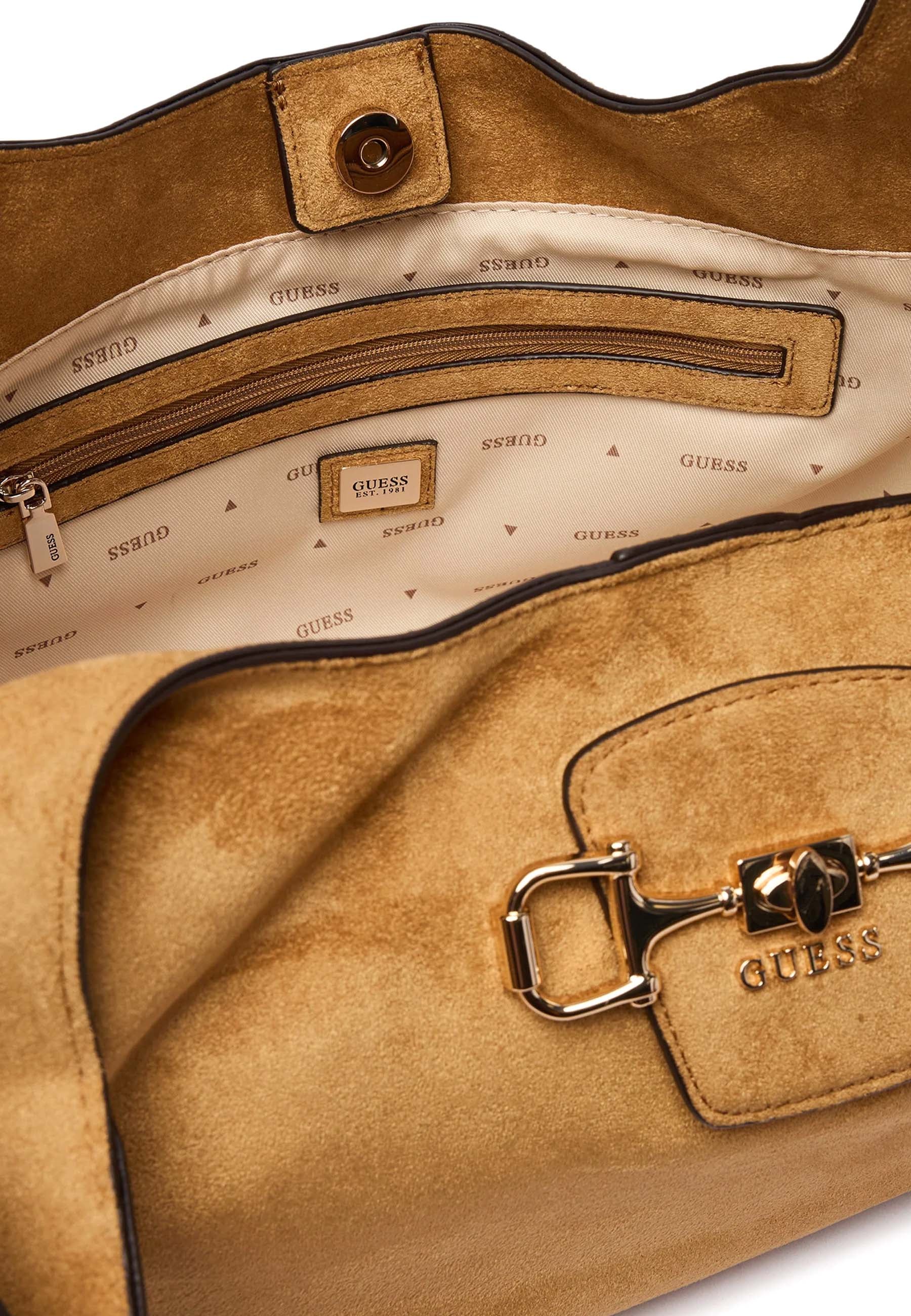 Borse a spalla Beige Guess