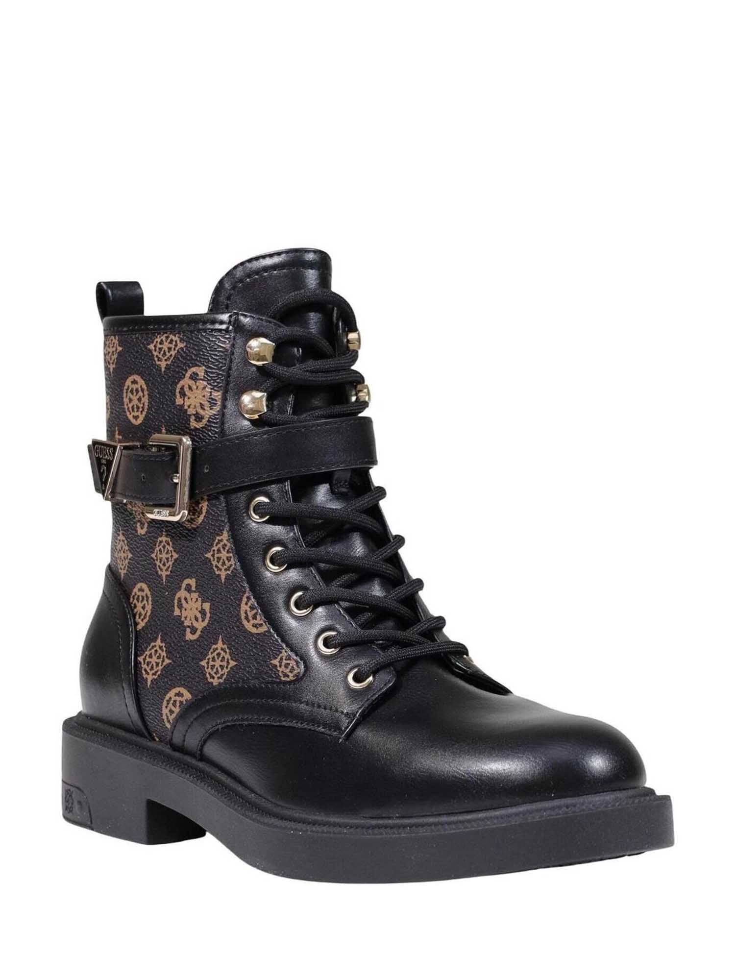 Anfibi Nero Marrone Guess