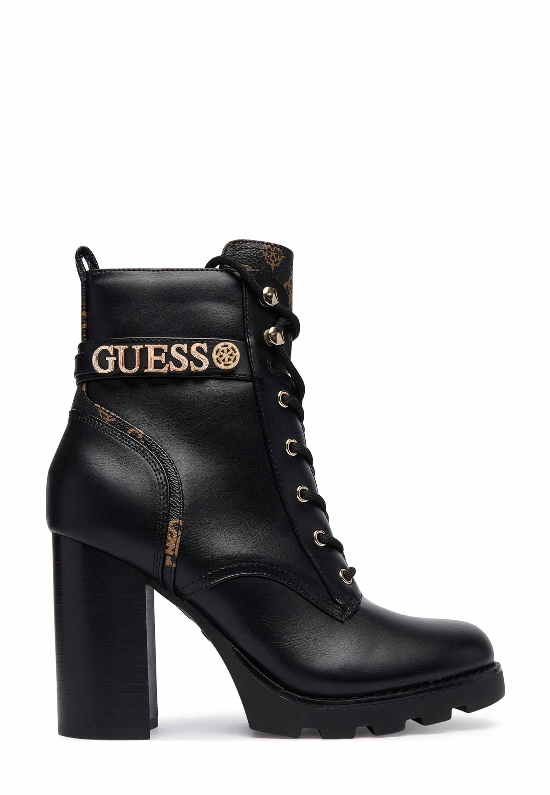 Anfibi Nero Marrone Guess