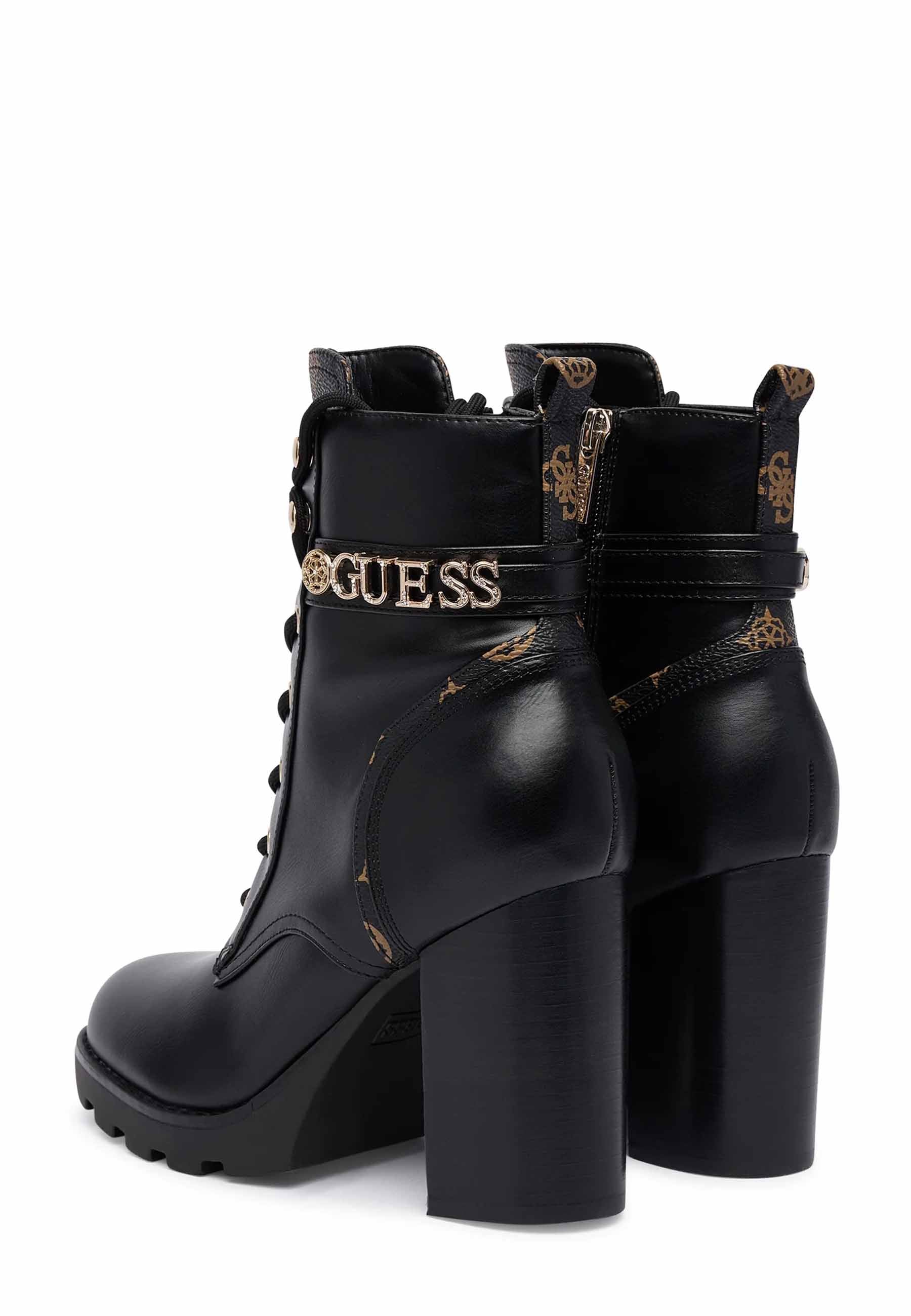 Anfibi Nero Marrone Guess