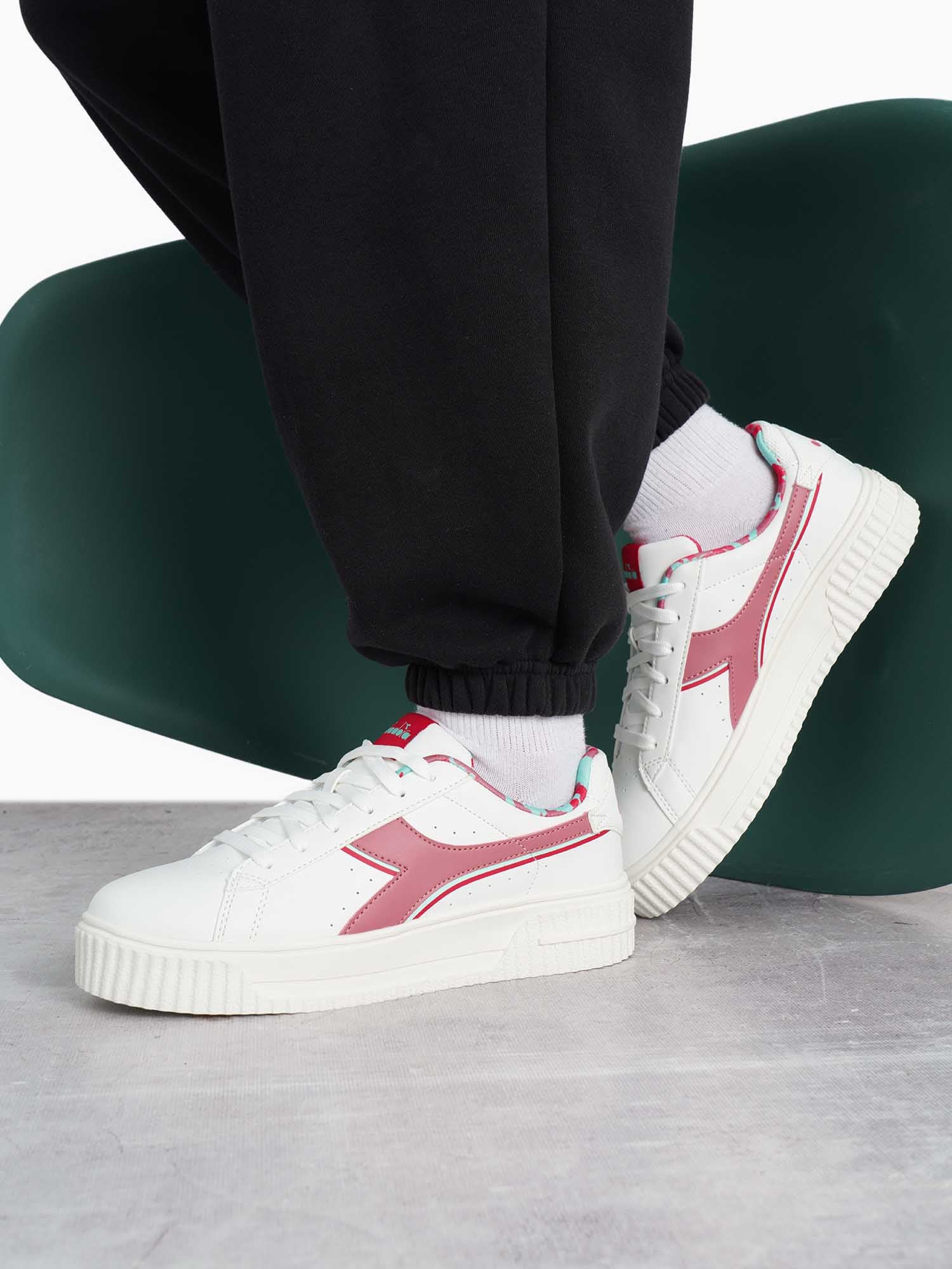 Sneakers Bianco Rosa Diadora