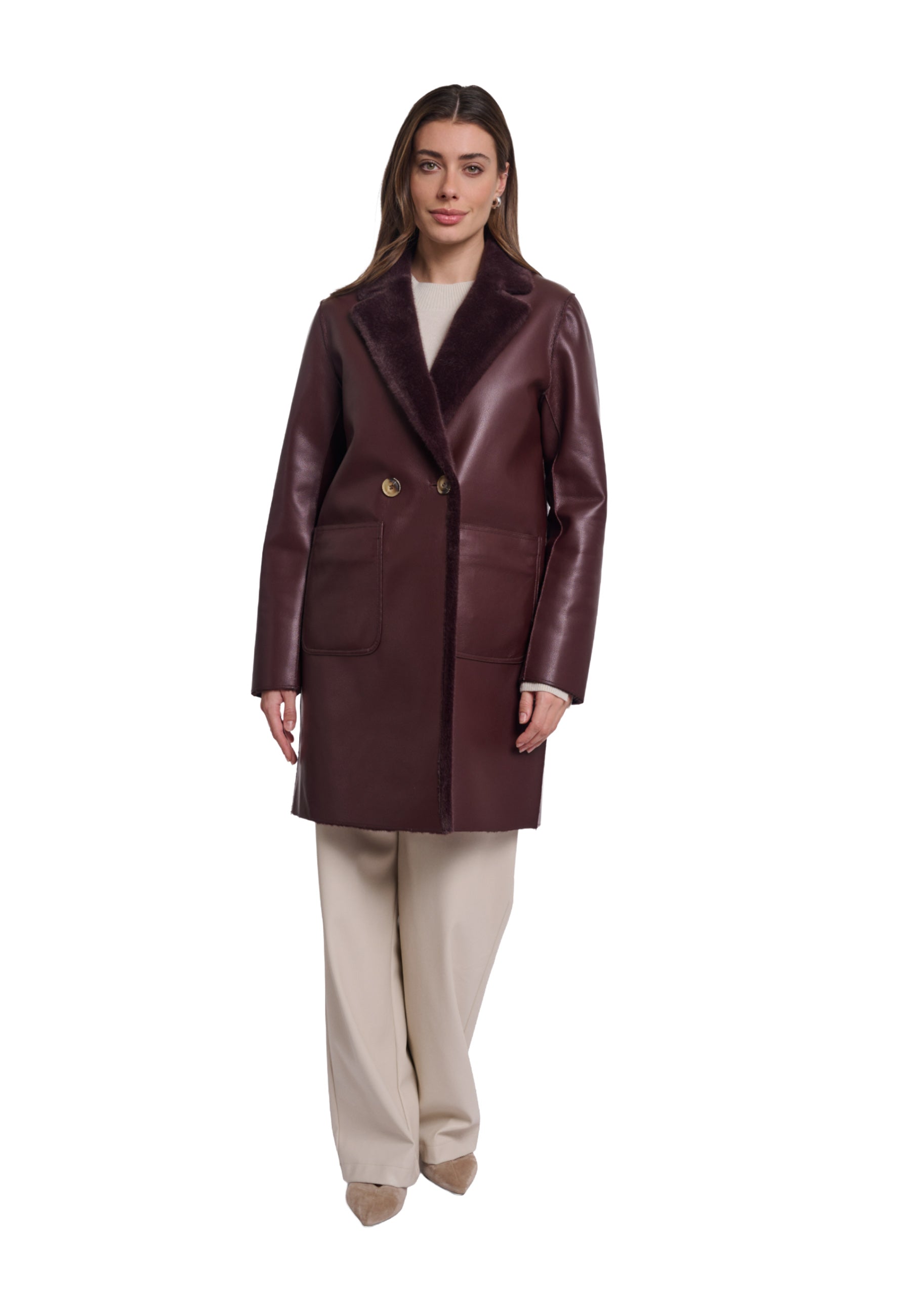 Cappotti Bordeaux Rino&pelle