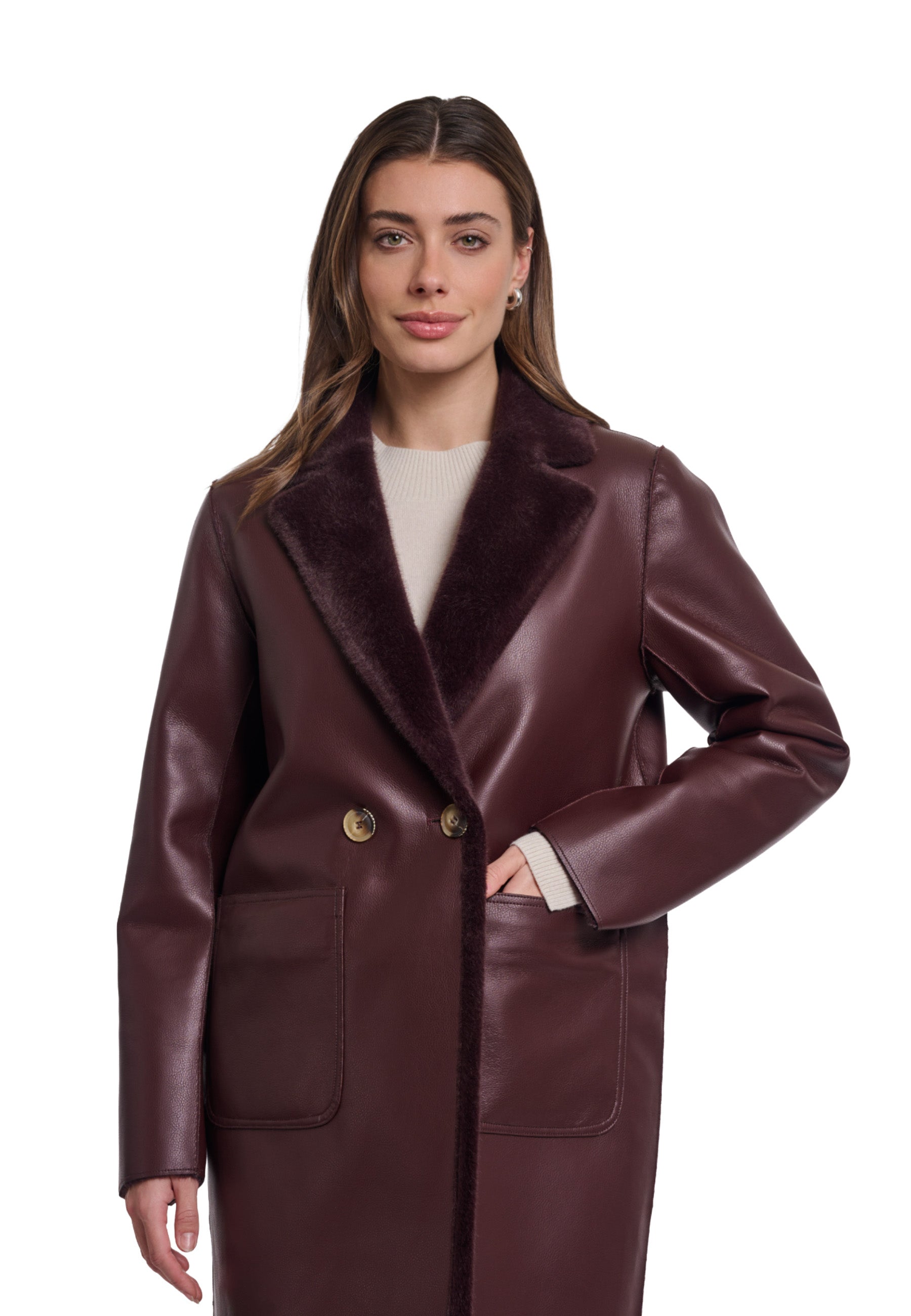 Cappotti Bordeaux Rino&pelle
