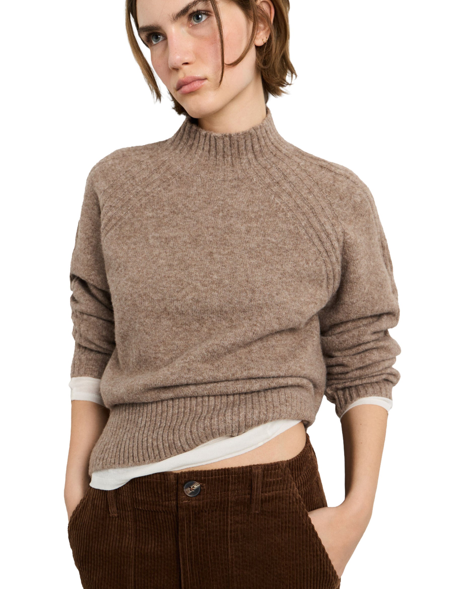 Maglia a collo alto Beige Pepe Jeans