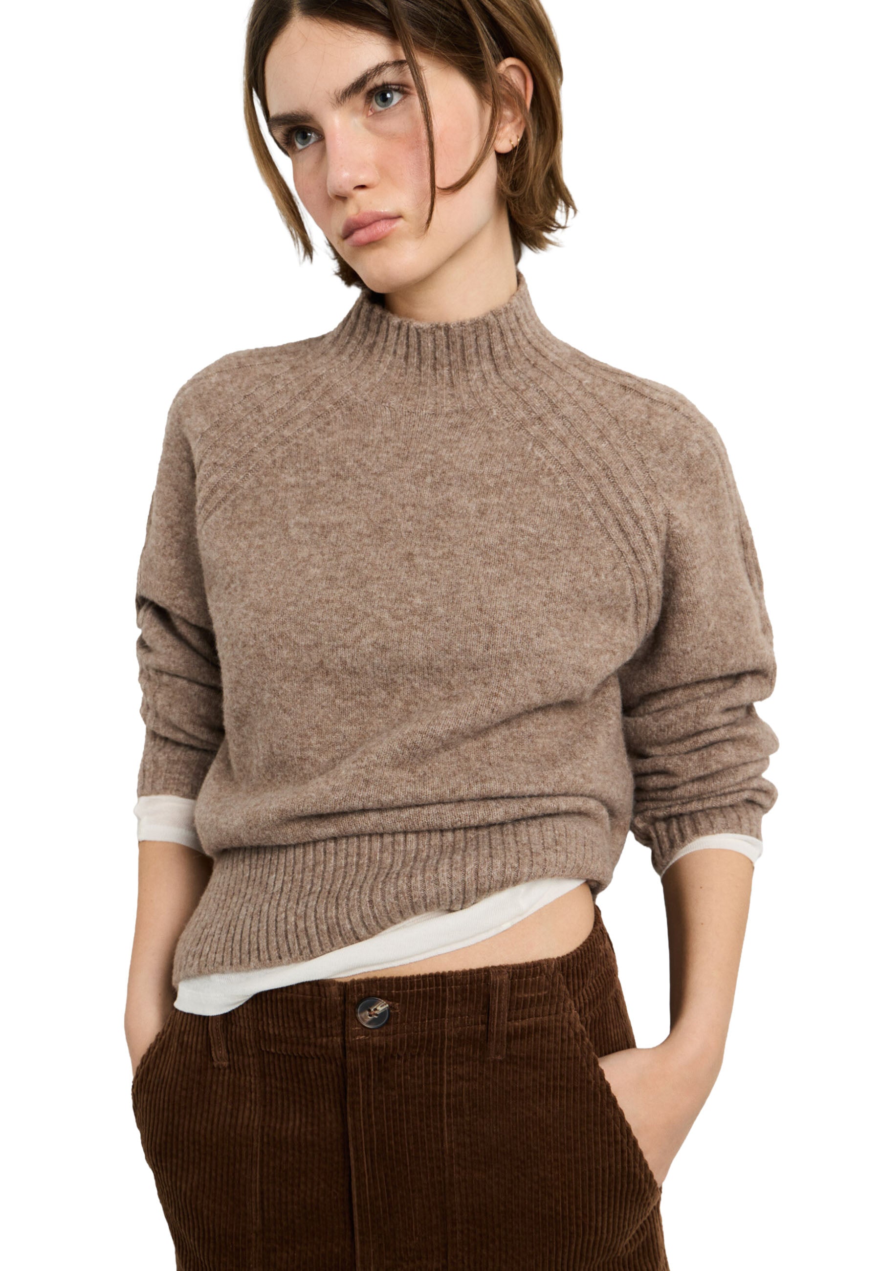 Maglia a collo alto Beige Pepe Jeans