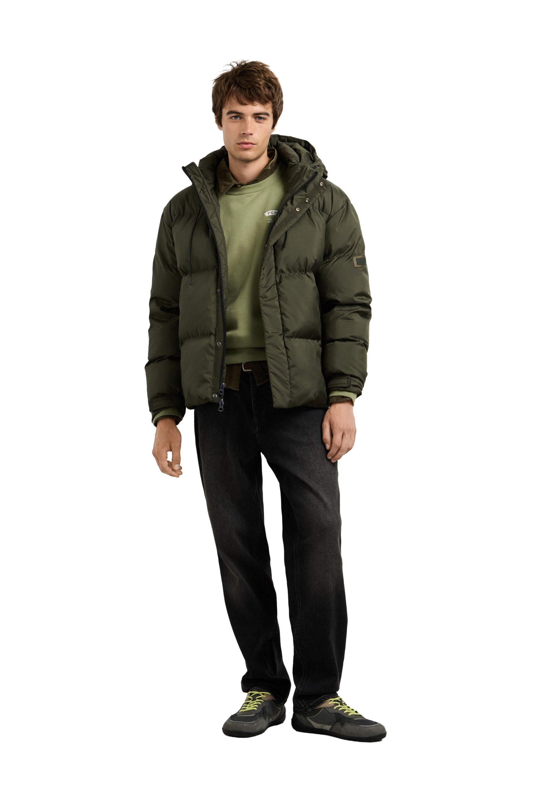 Piumini Verde Pepe Jeans