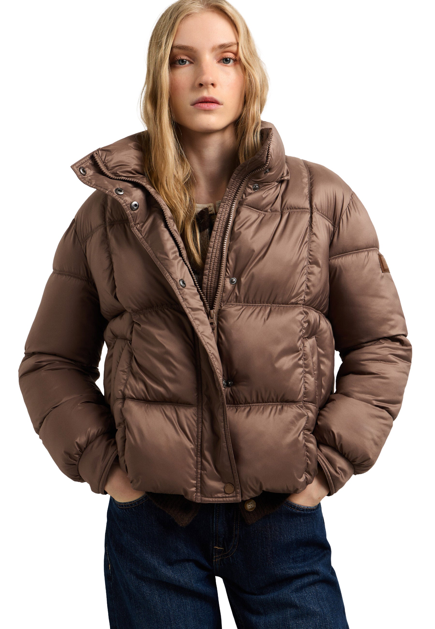 Piumini Marrone Pepe Jeans