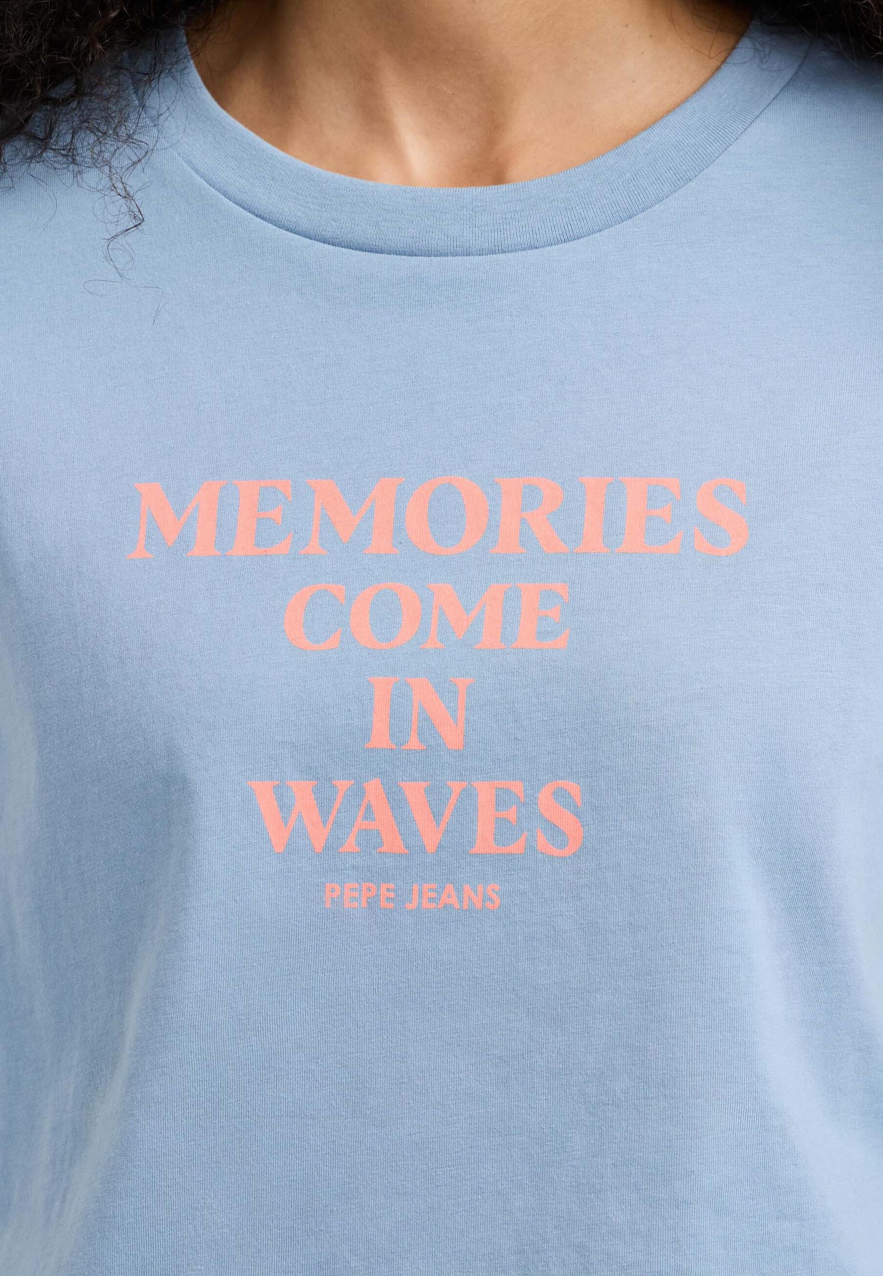 T-shirt Blu Pepe Jeans