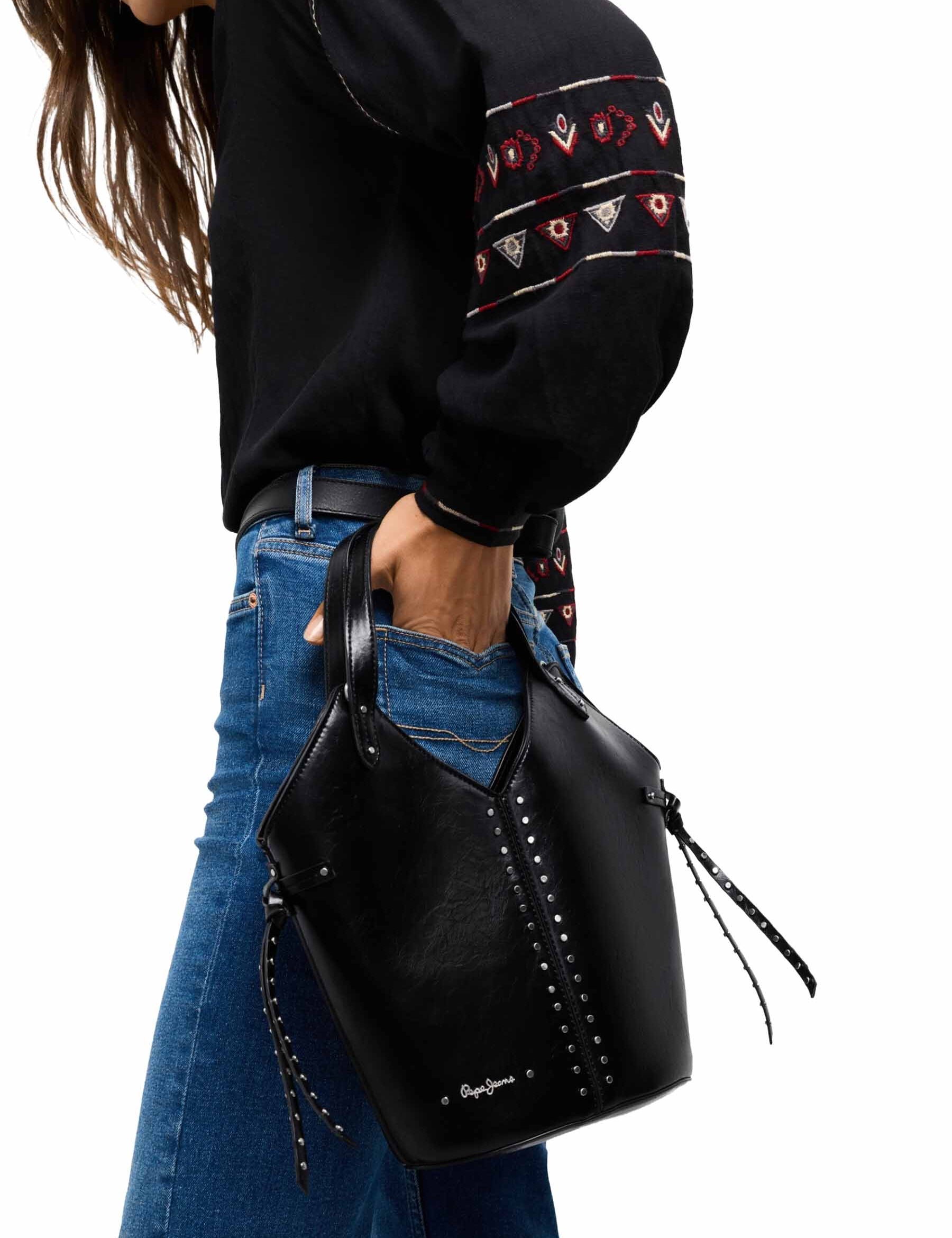 Tracolla Nero Pepe Jeans