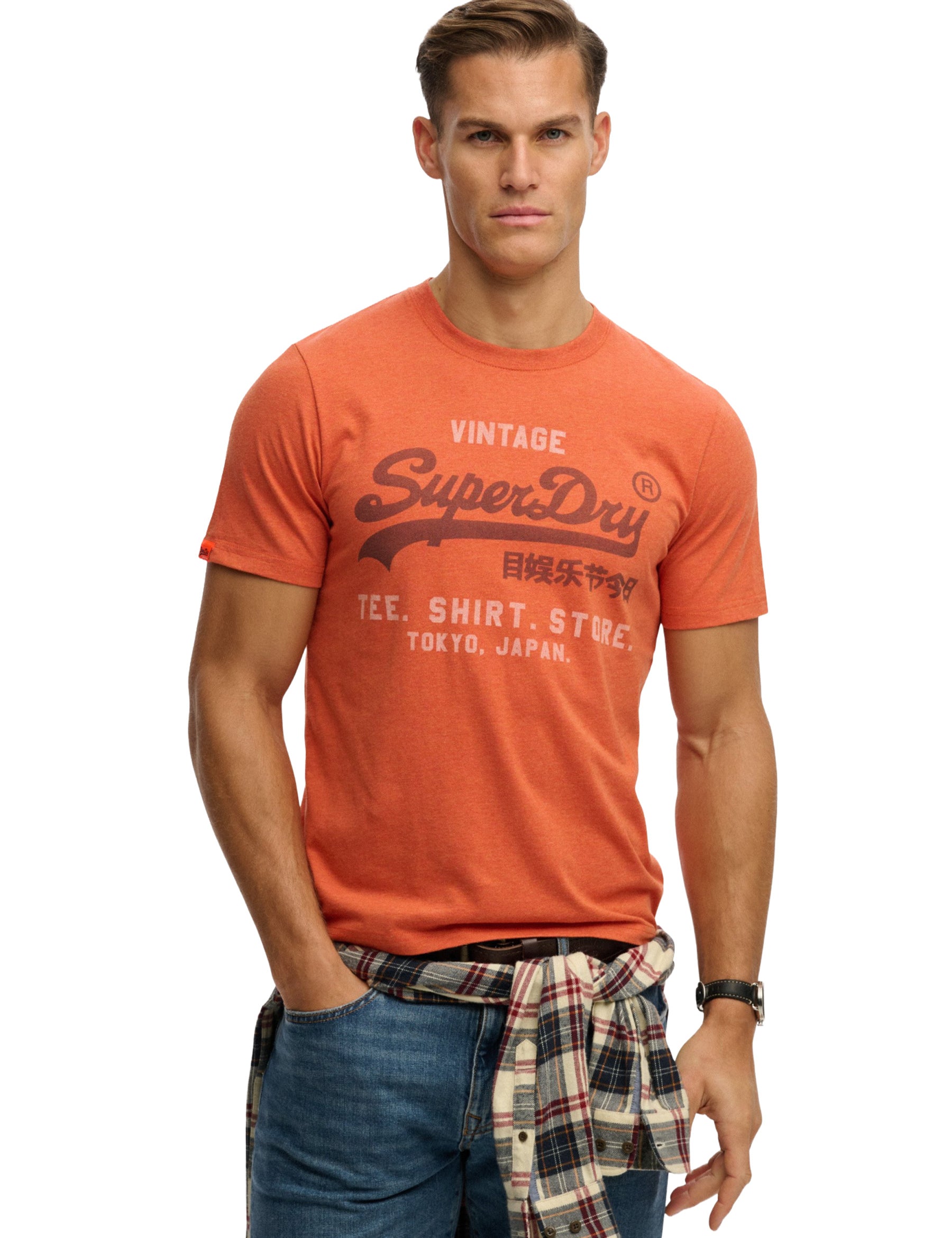 T-shirt Arancio Superdry