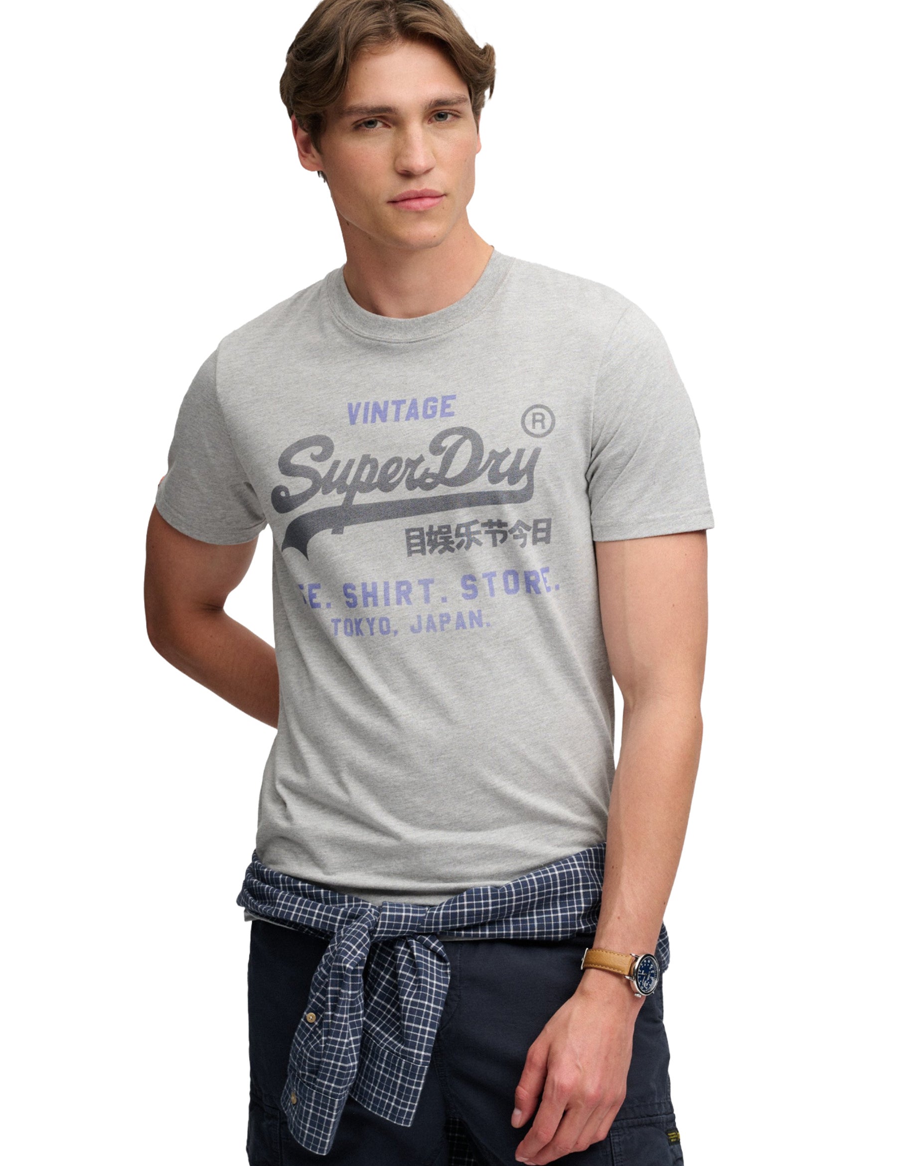 T-shirt Grigio Superdry