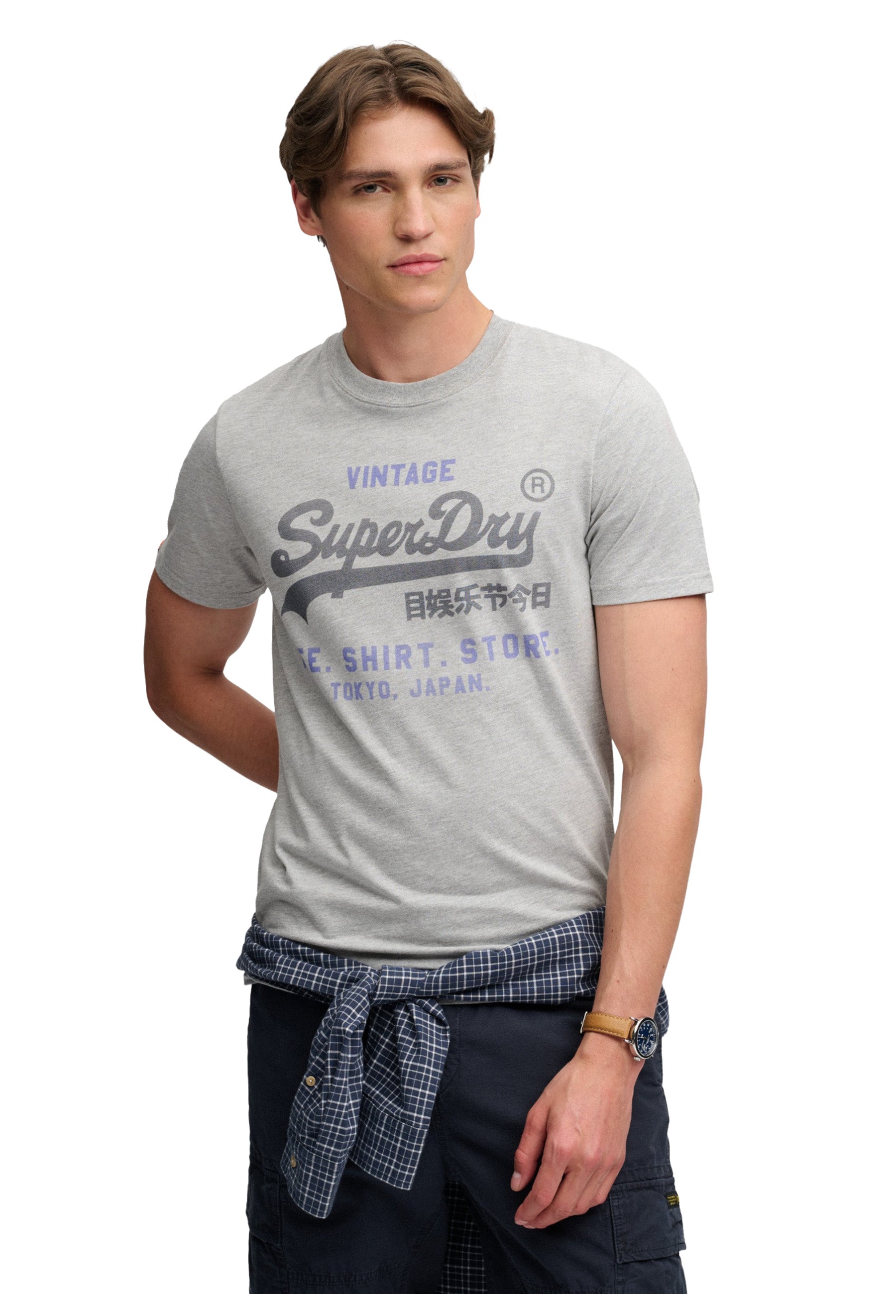 T-shirt Grigio Superdry