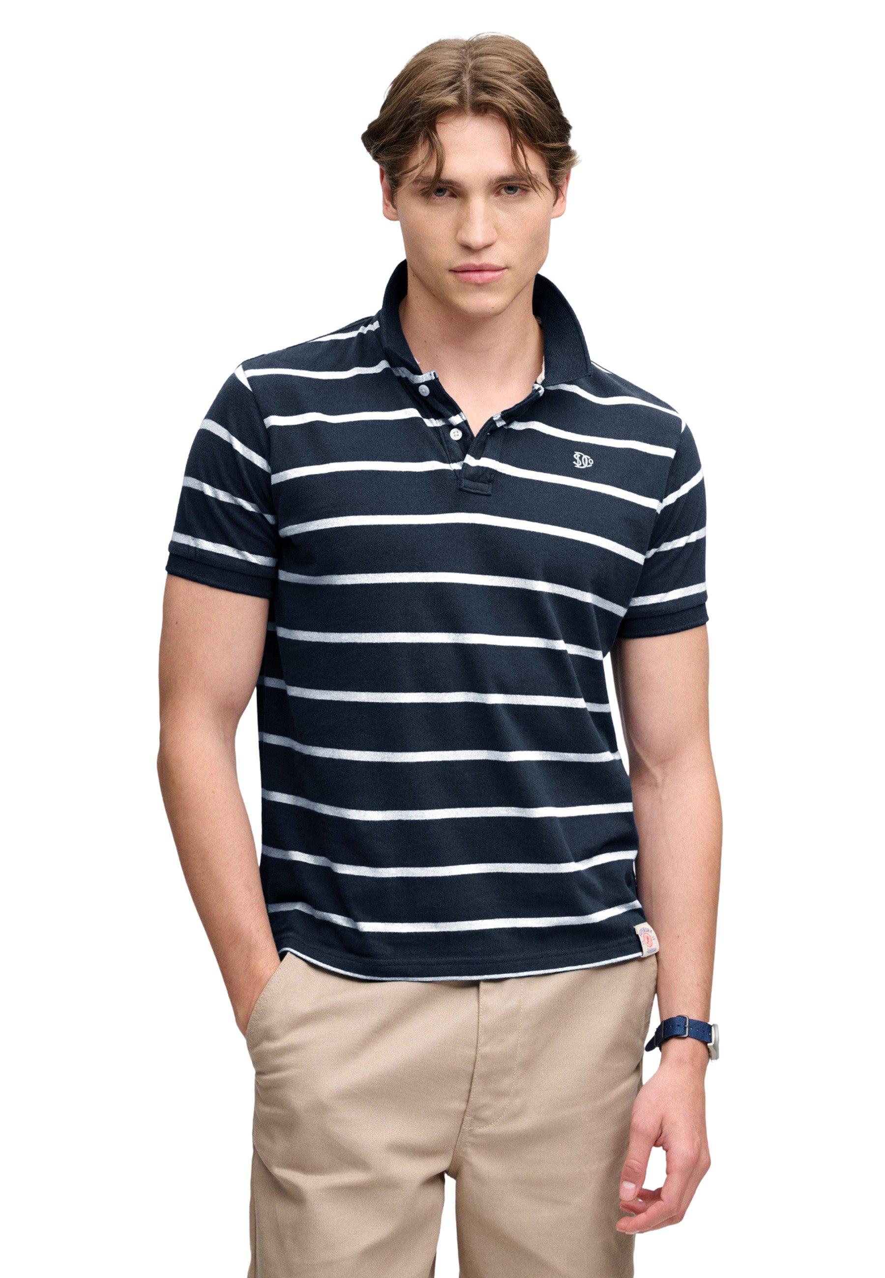 Polo Blu Scuro Superdry
