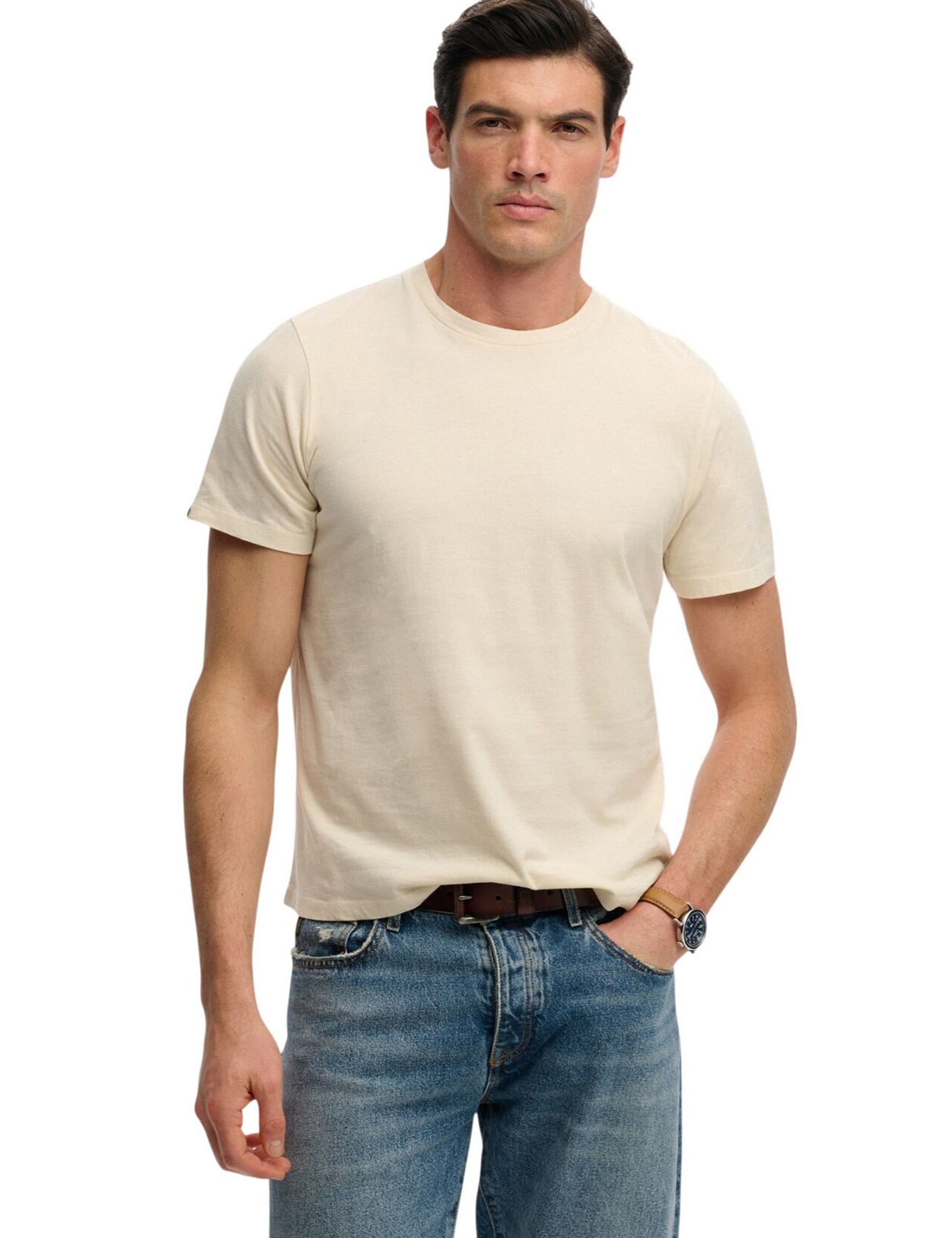 T-shirt Beige Superdry