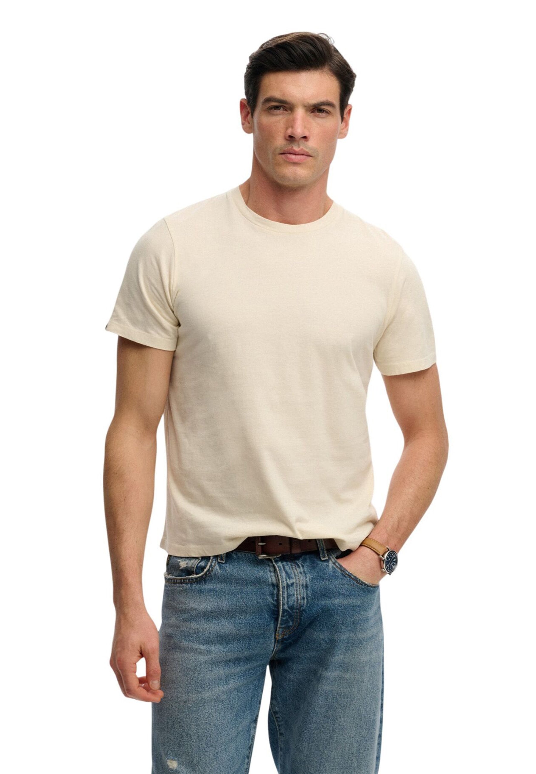 T-shirt Beige Superdry