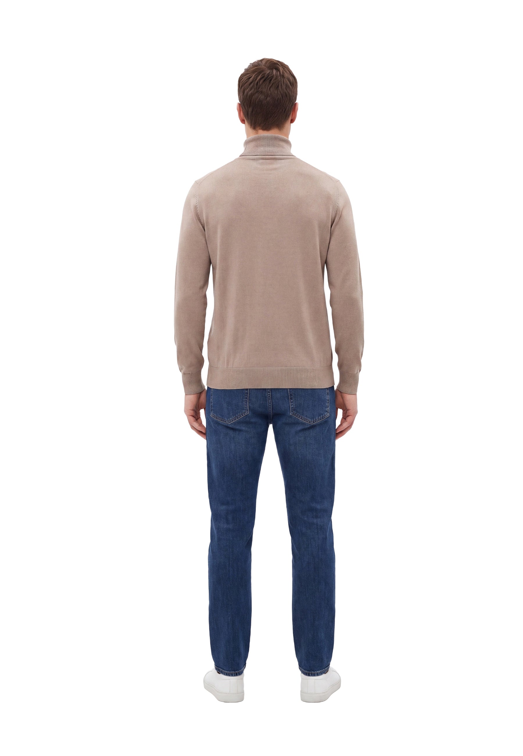 Maglia a collo alto Beige Yes-zee