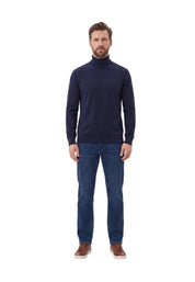 Maglia a collo alto Blu Yes-zee