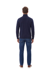 Maglia a collo alto Blu Yes-zee