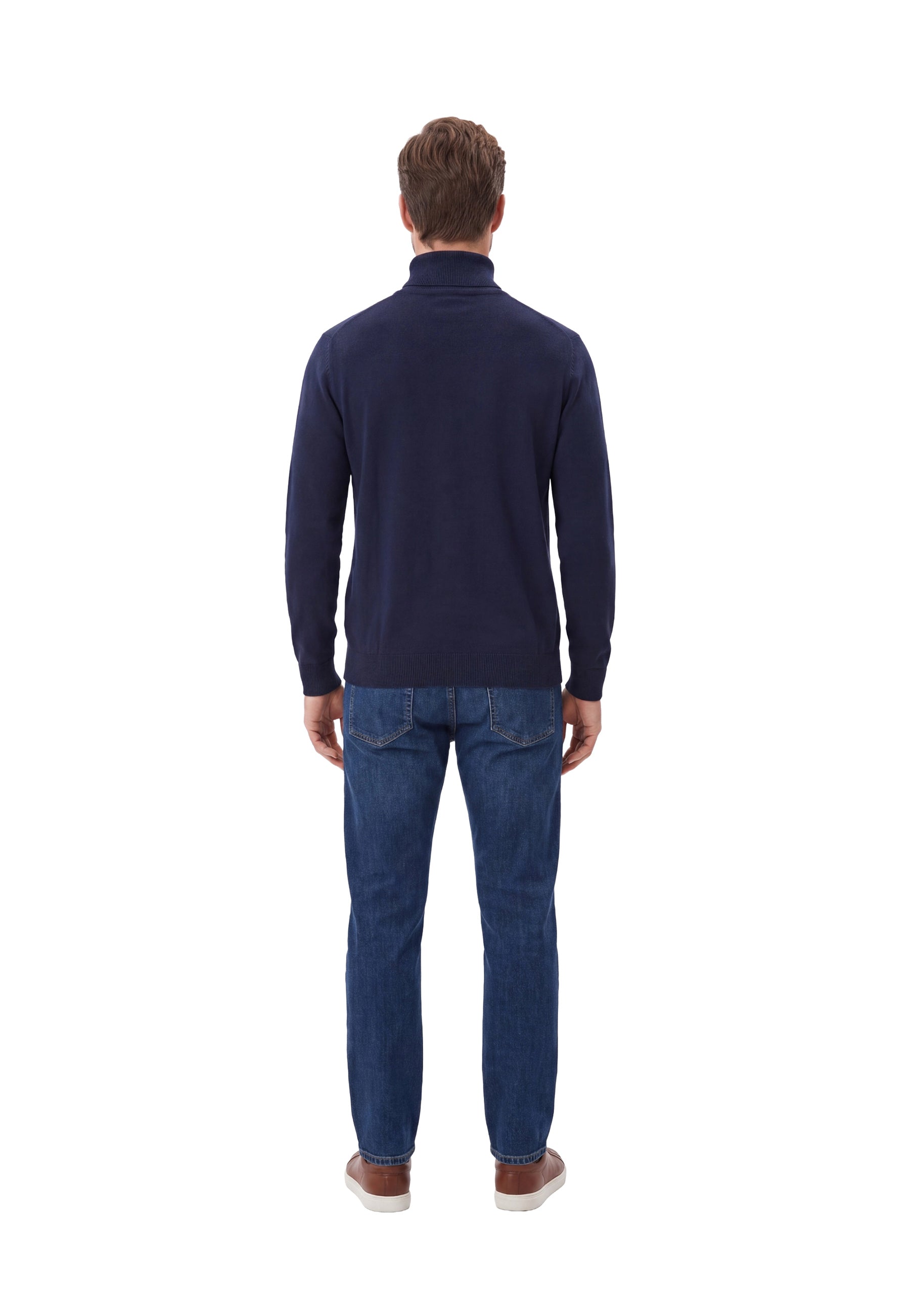 Maglia a collo alto Blu Yes-zee