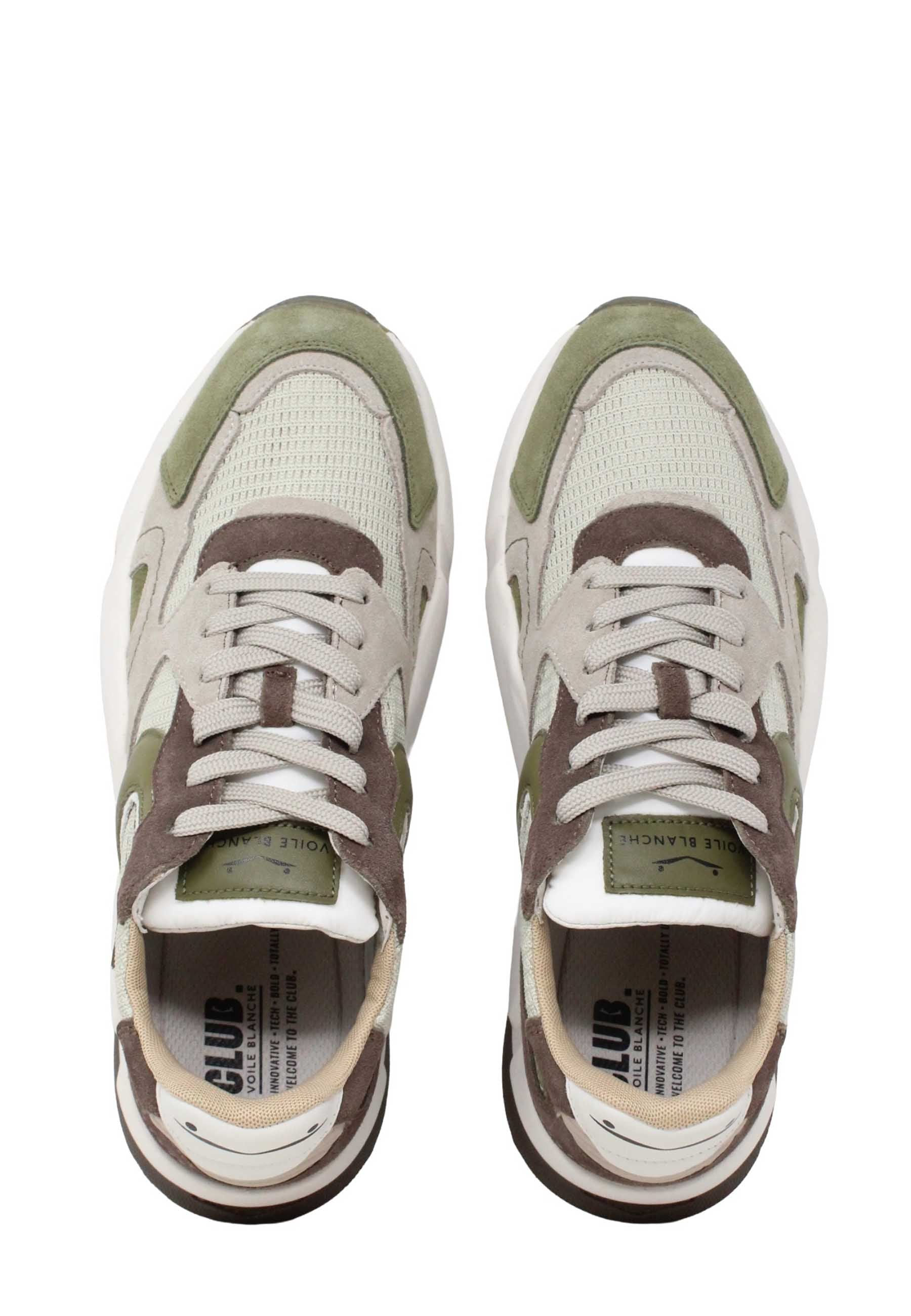 Sneakers Verde Voile Blanche