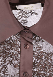 Camicie Marrone Yes-zee