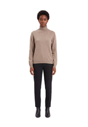 Maglia a collo alto Beige Yes-zee