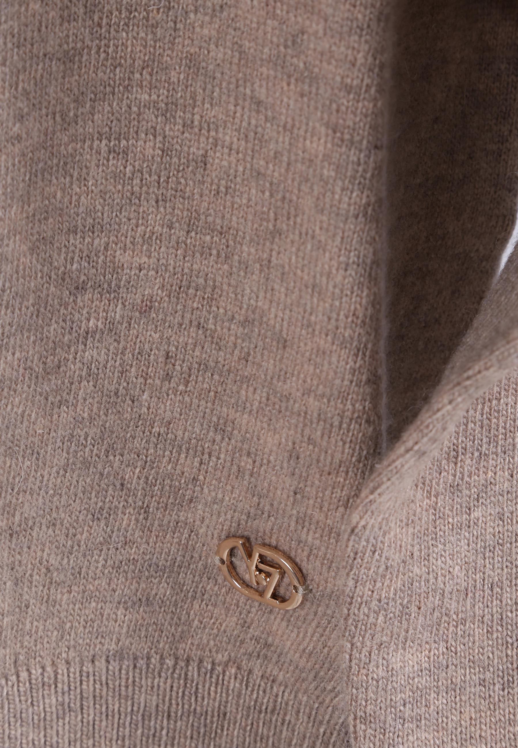 Maglia a collo alto Beige Yes-zee